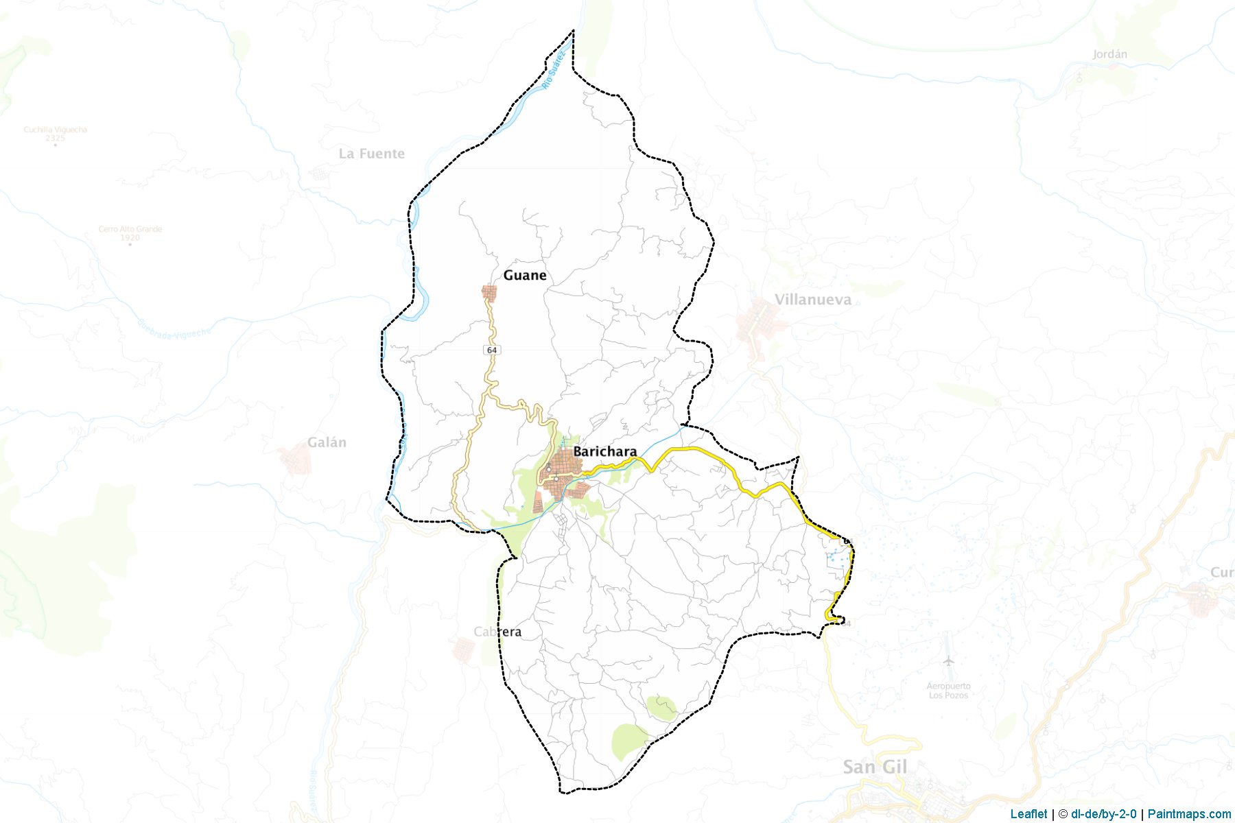 Barichara (Santander) Map Cropping Samples-1