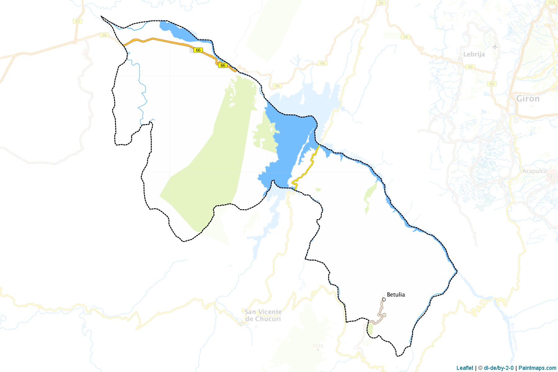 Muestras de recorte de mapas Betulia (Santander)-1