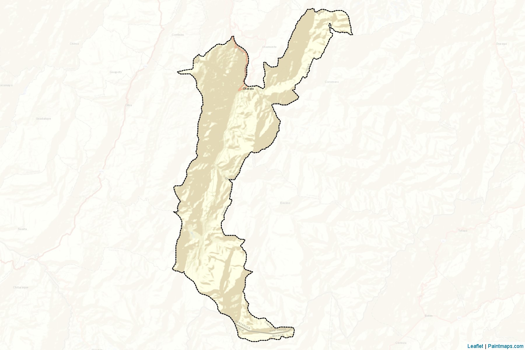 Muestras de recorte de mapas Charalá (Santander)-2