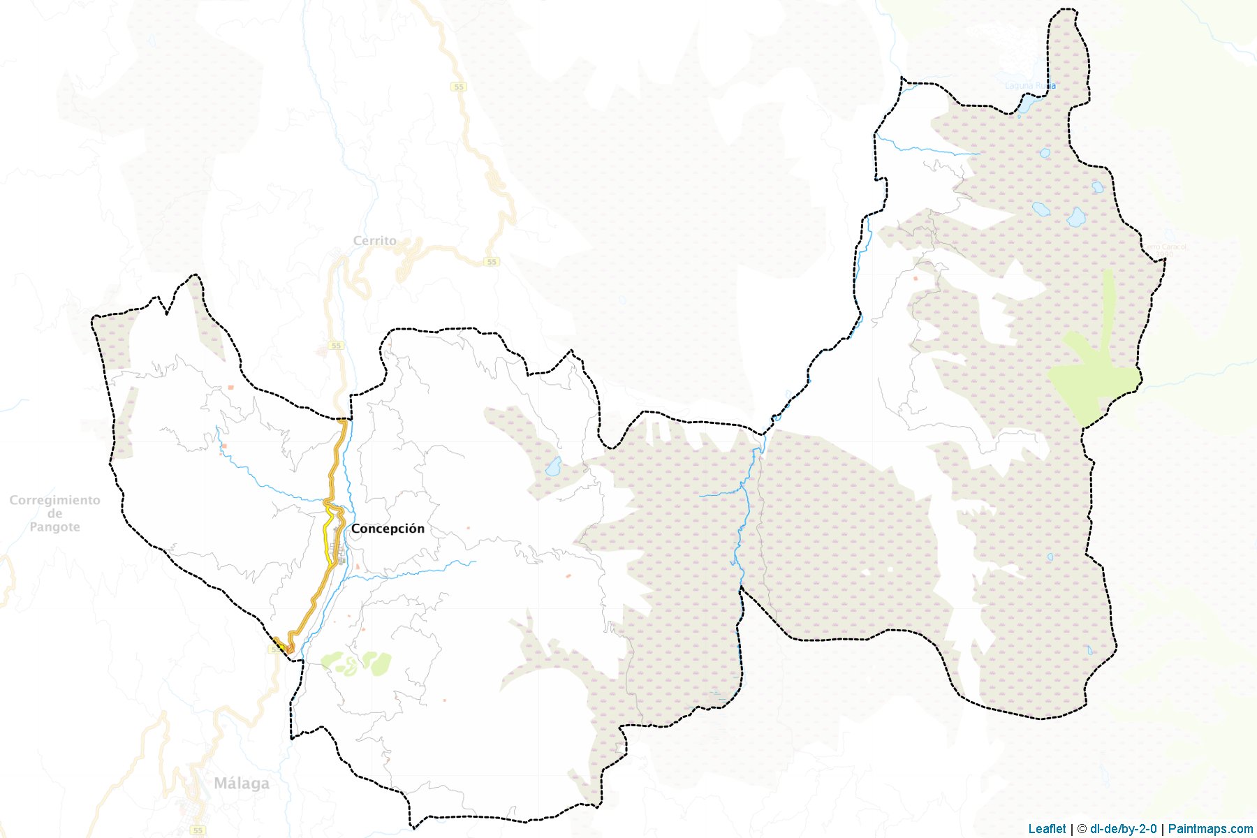 Muestras de recorte de mapas Concepción (Santander)-1