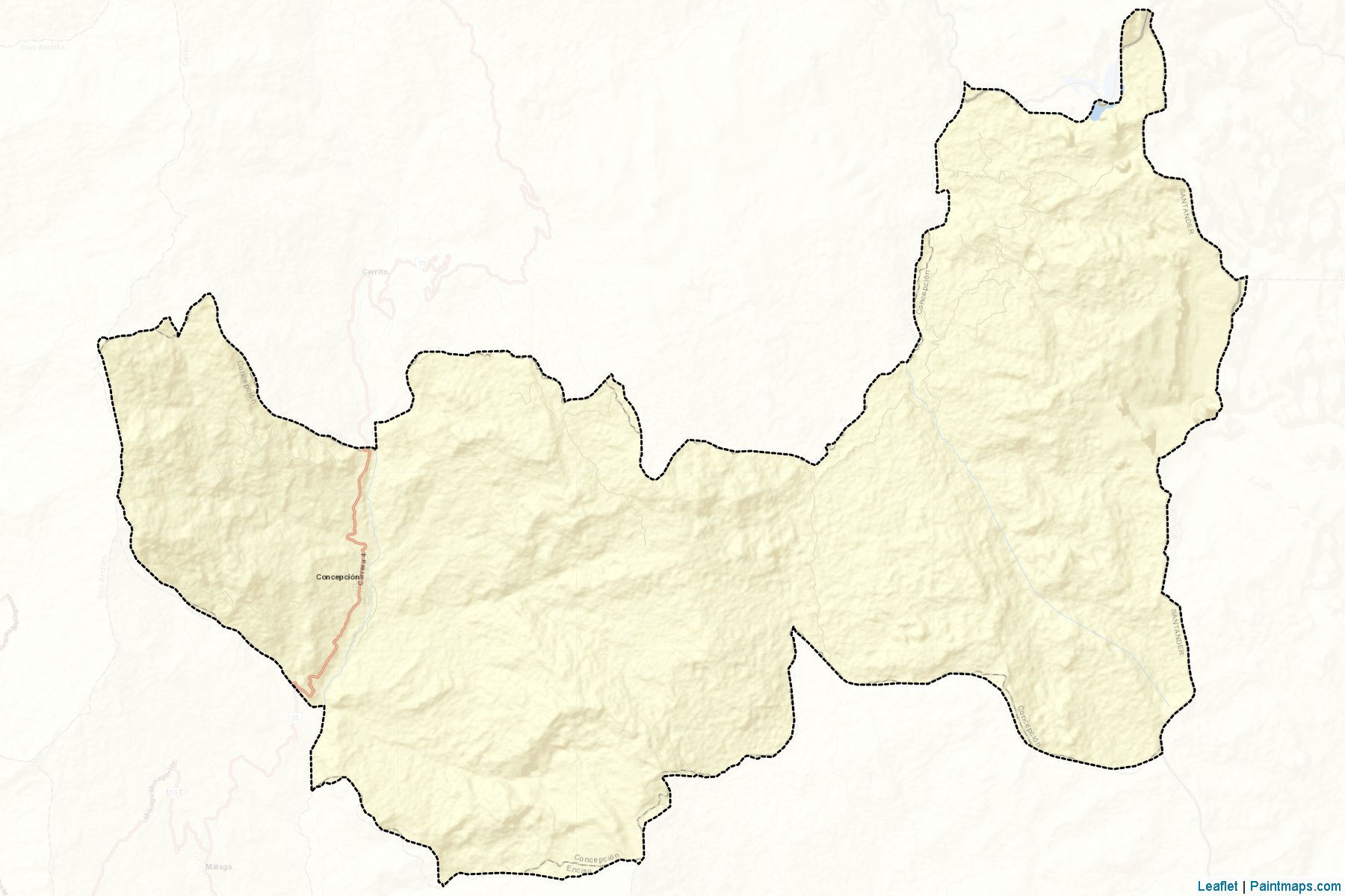 Muestras de recorte de mapas Concepción (Santander)-2