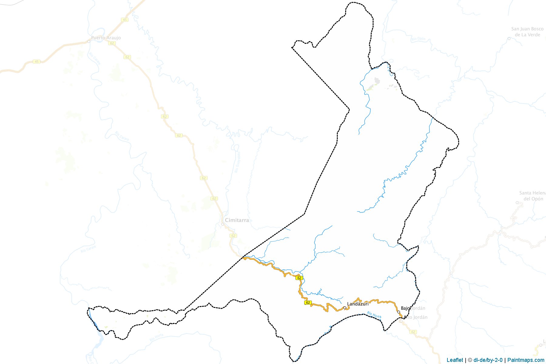 Muestras de recorte de mapas Landázuri (Santander)-1