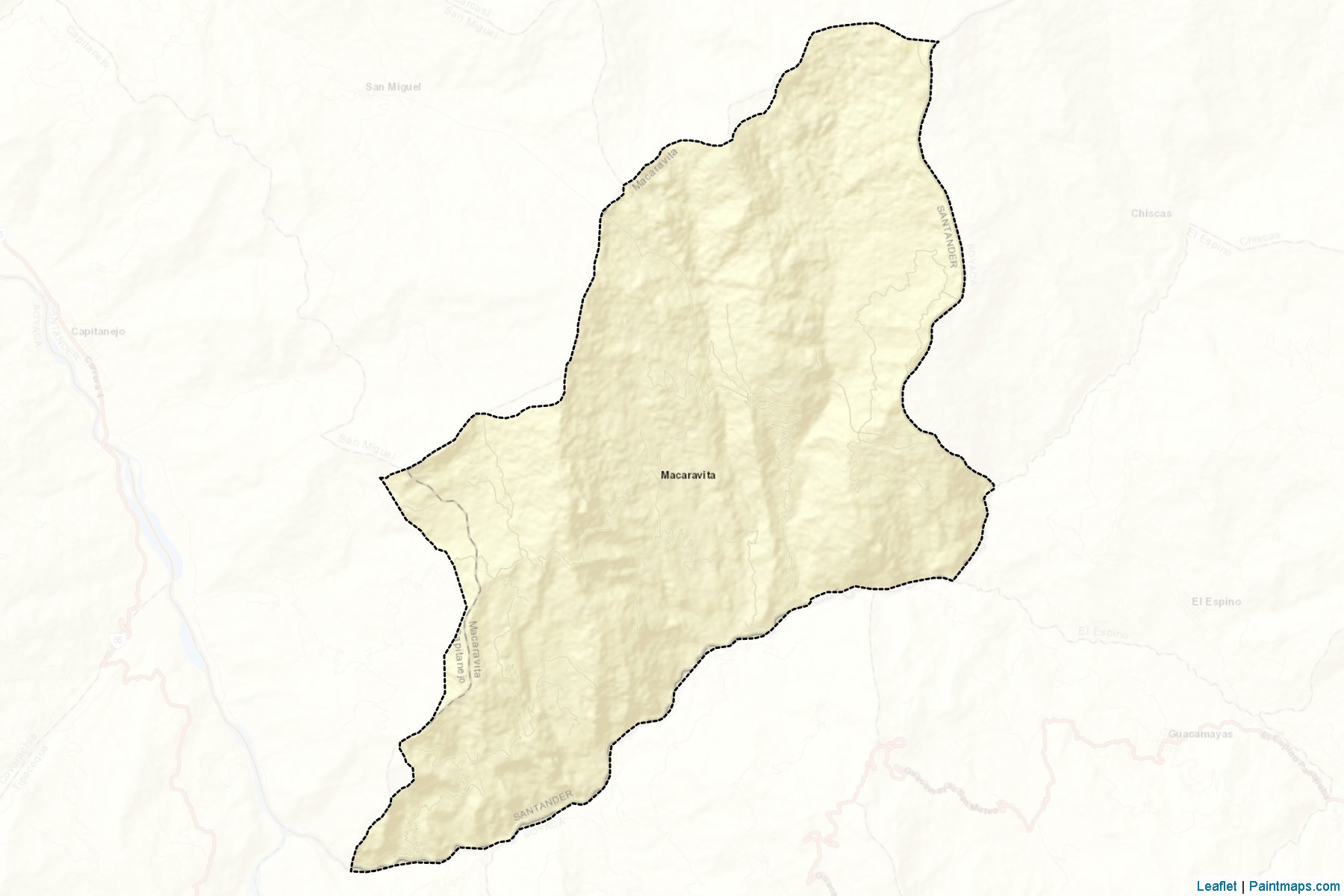 Muestras de recorte de mapas Macaravita (Santander)-2