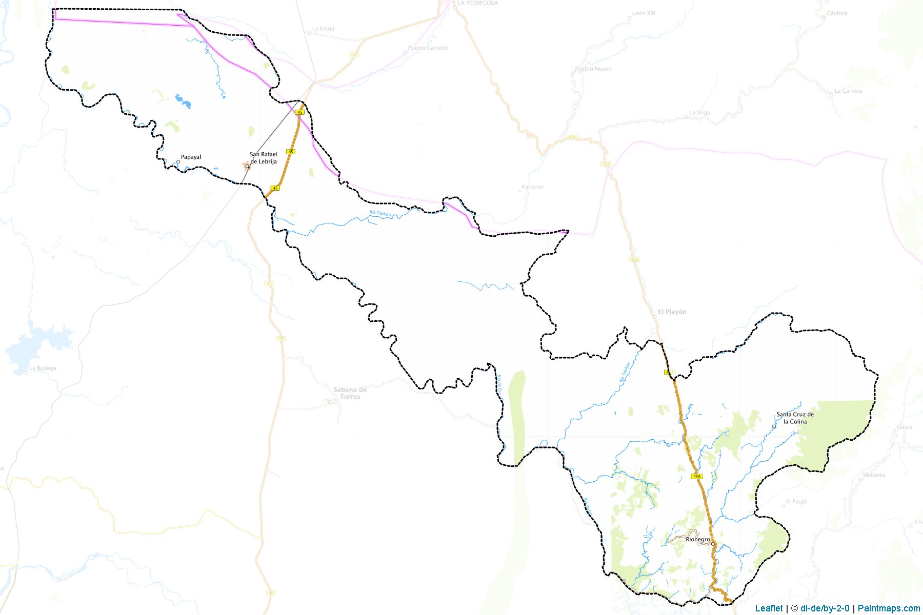 Muestras de recorte de mapas Rionegro (Santander)-1