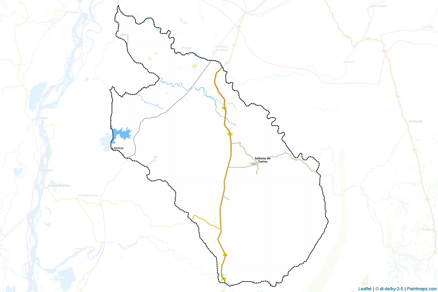 Muestras de recorte de mapas Sabana De Torres (Santander)-1