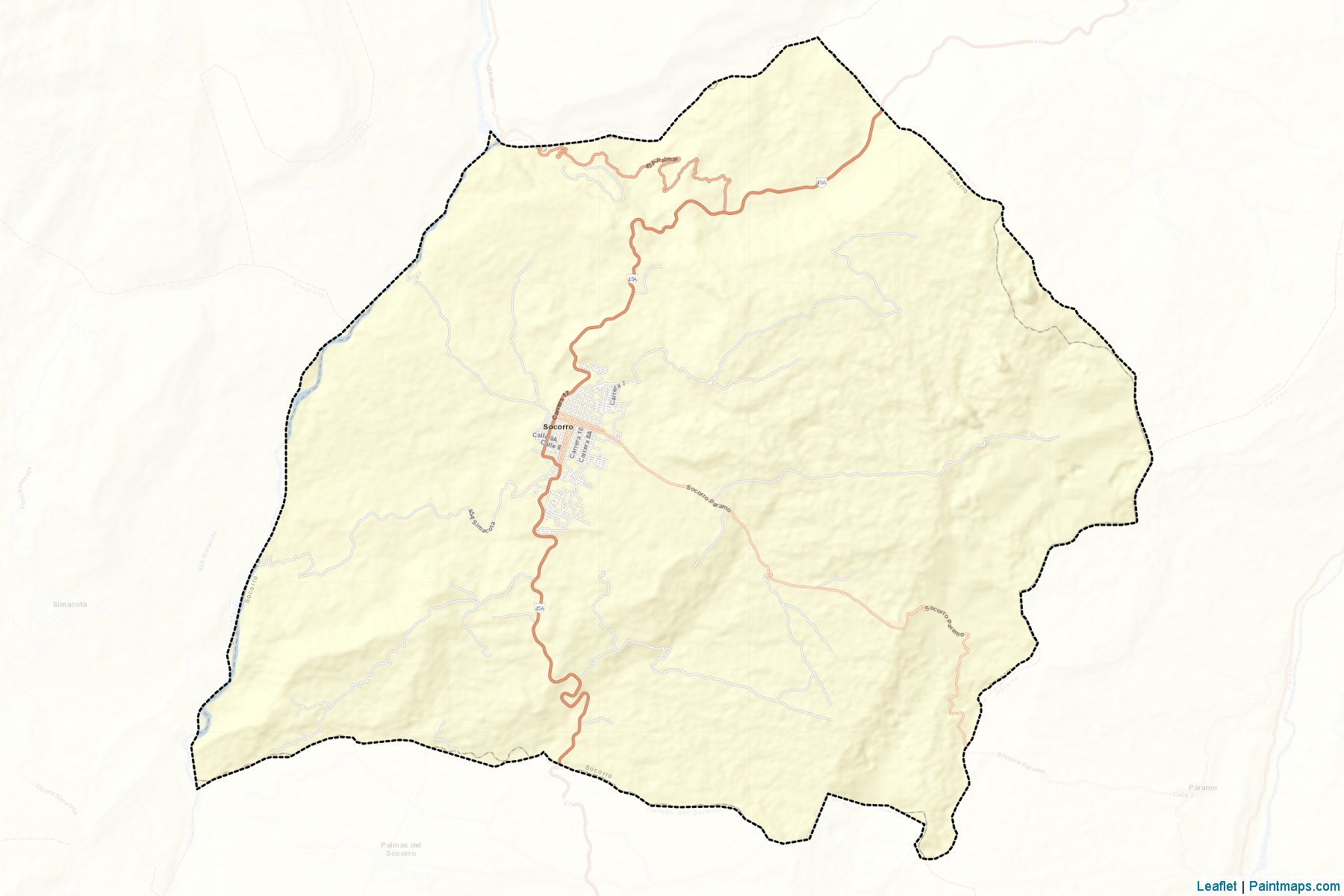 Socorro (Santander) Map Cropping Samples-2