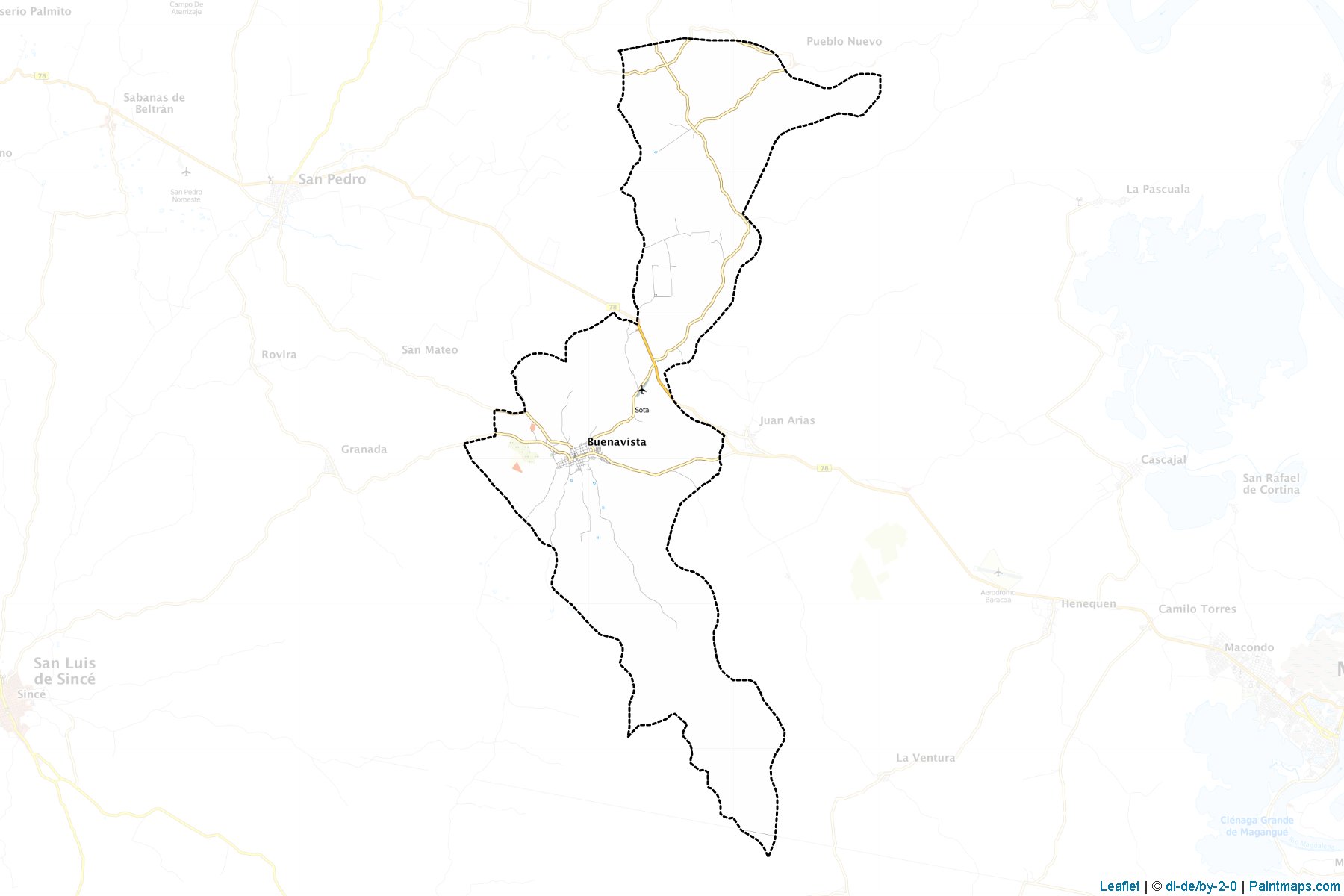 Muestras de recorte de mapas Buenavista (Sucre)-1