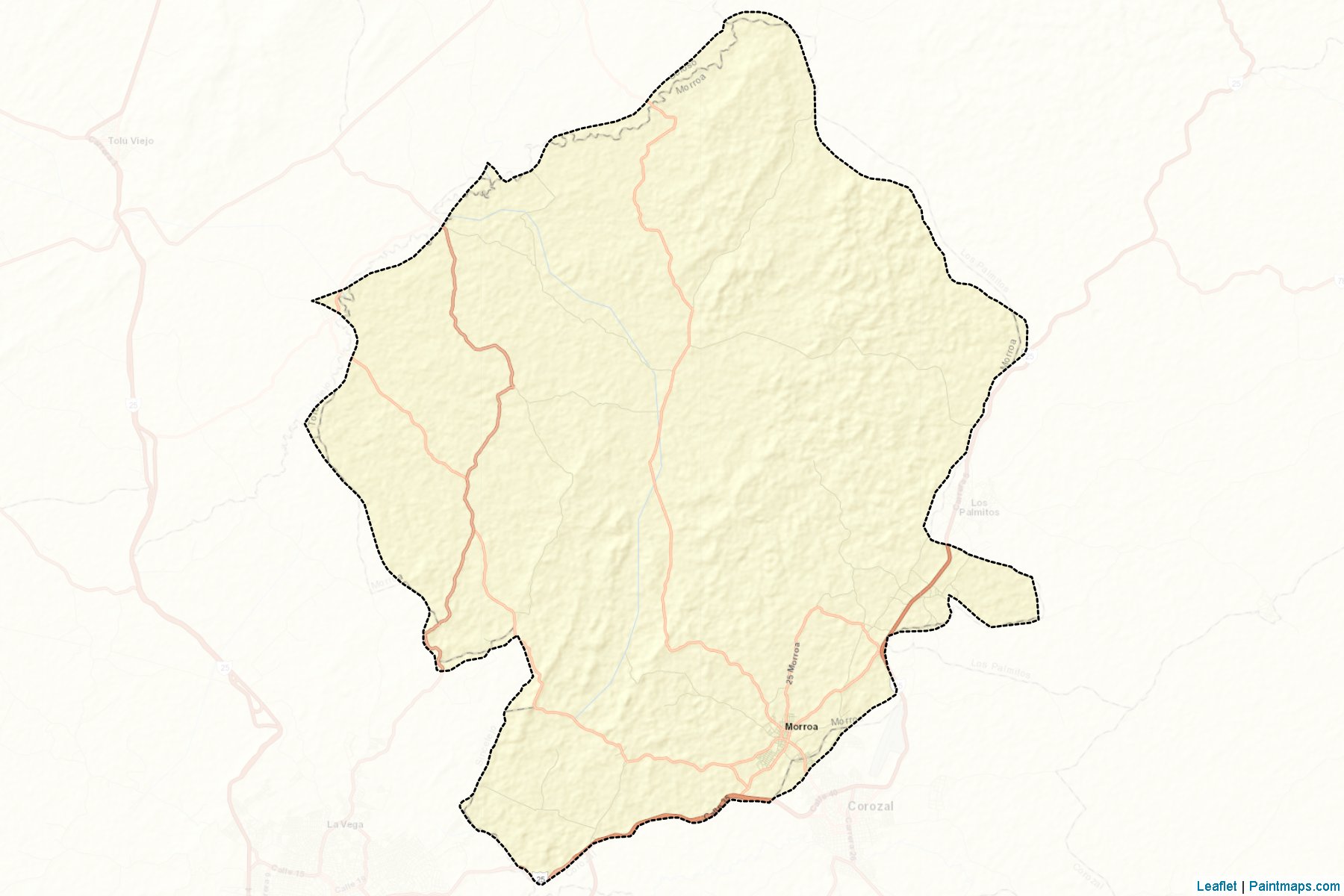 Muestras de recorte de mapas Morroa (Sucre)-2