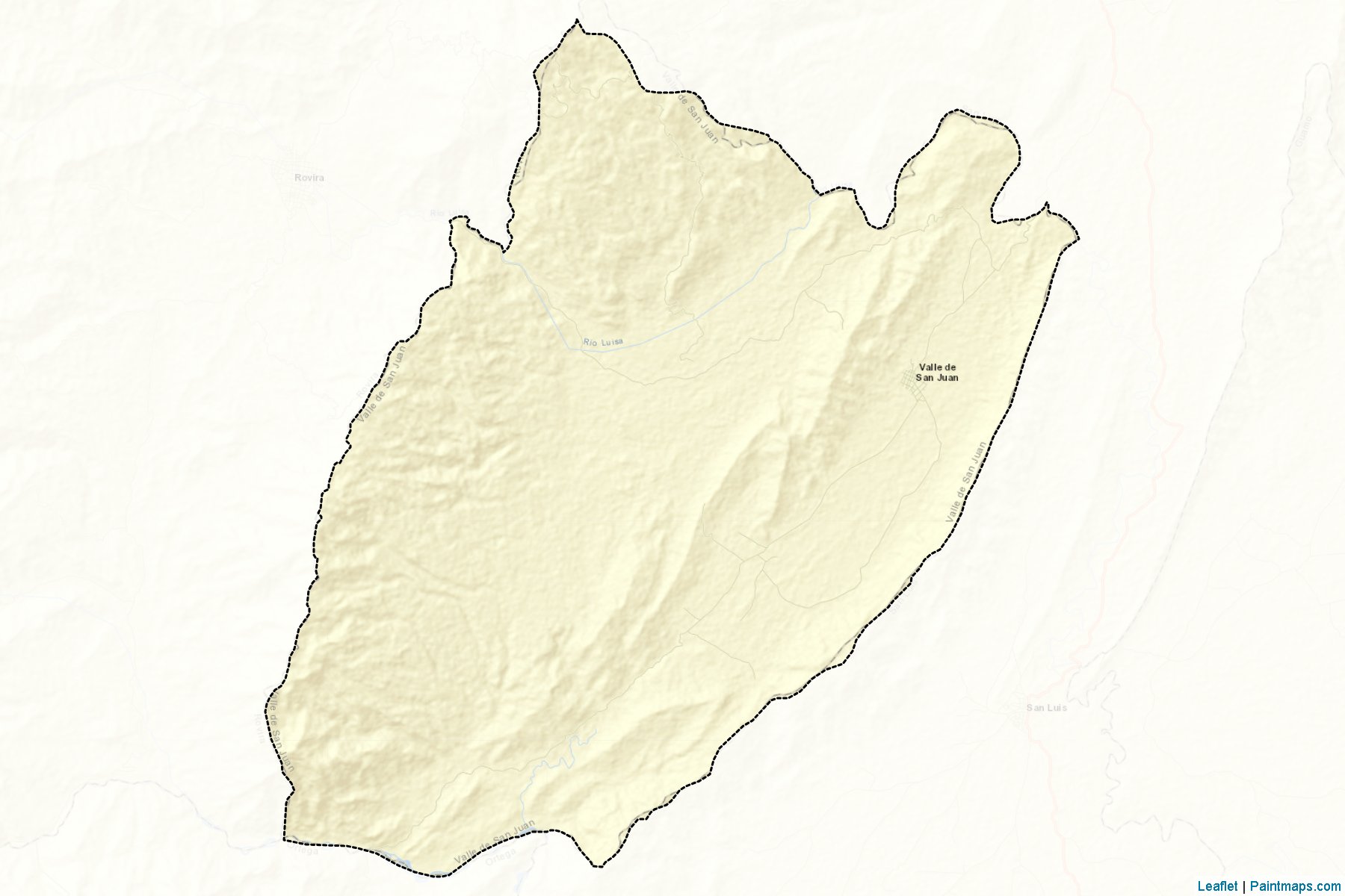 Muestras de recorte de mapas Valle De San Juan (Tolima)-2