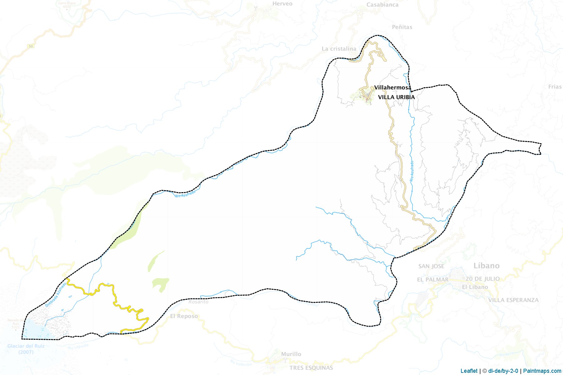 Muestras de recorte de mapas Villahermosa (Tolima)-1