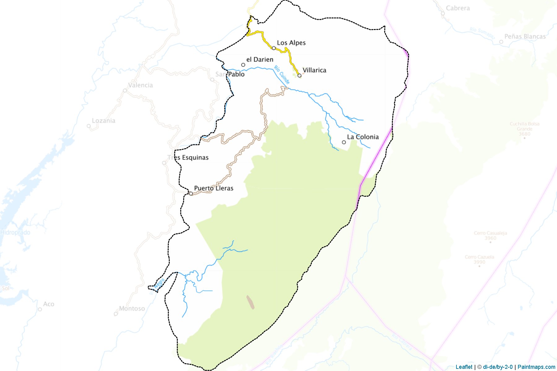 Villarrica (Tolima) Haritası Örnekleri-1