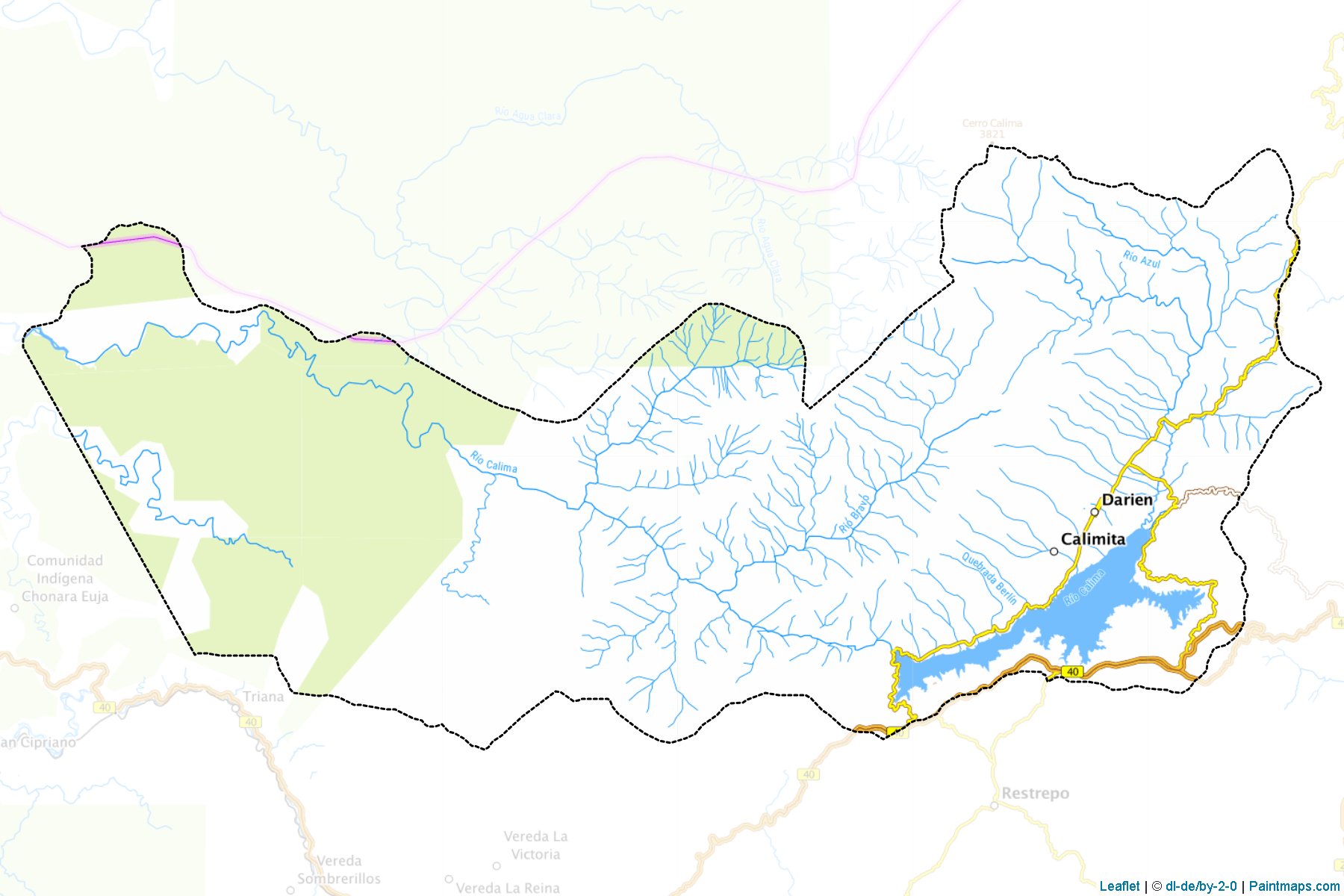 Calima (Valle del Cauca) Map Cropping Samples-1