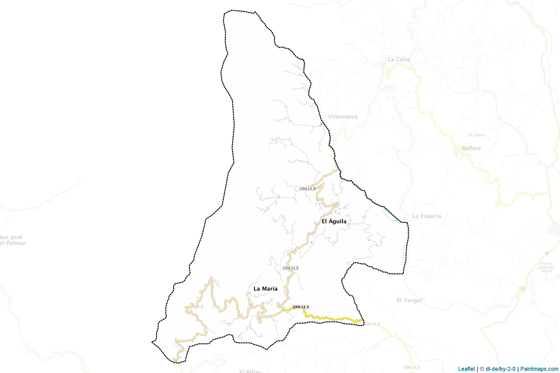 El Aguila (Valle del Cauca) Map Cropping Samples-1