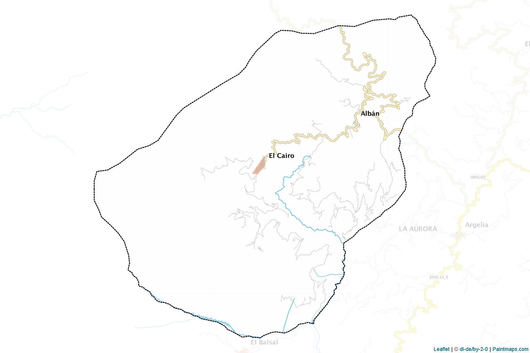 El Cairo (Valle del Cauca) Map Cropping Samples-1