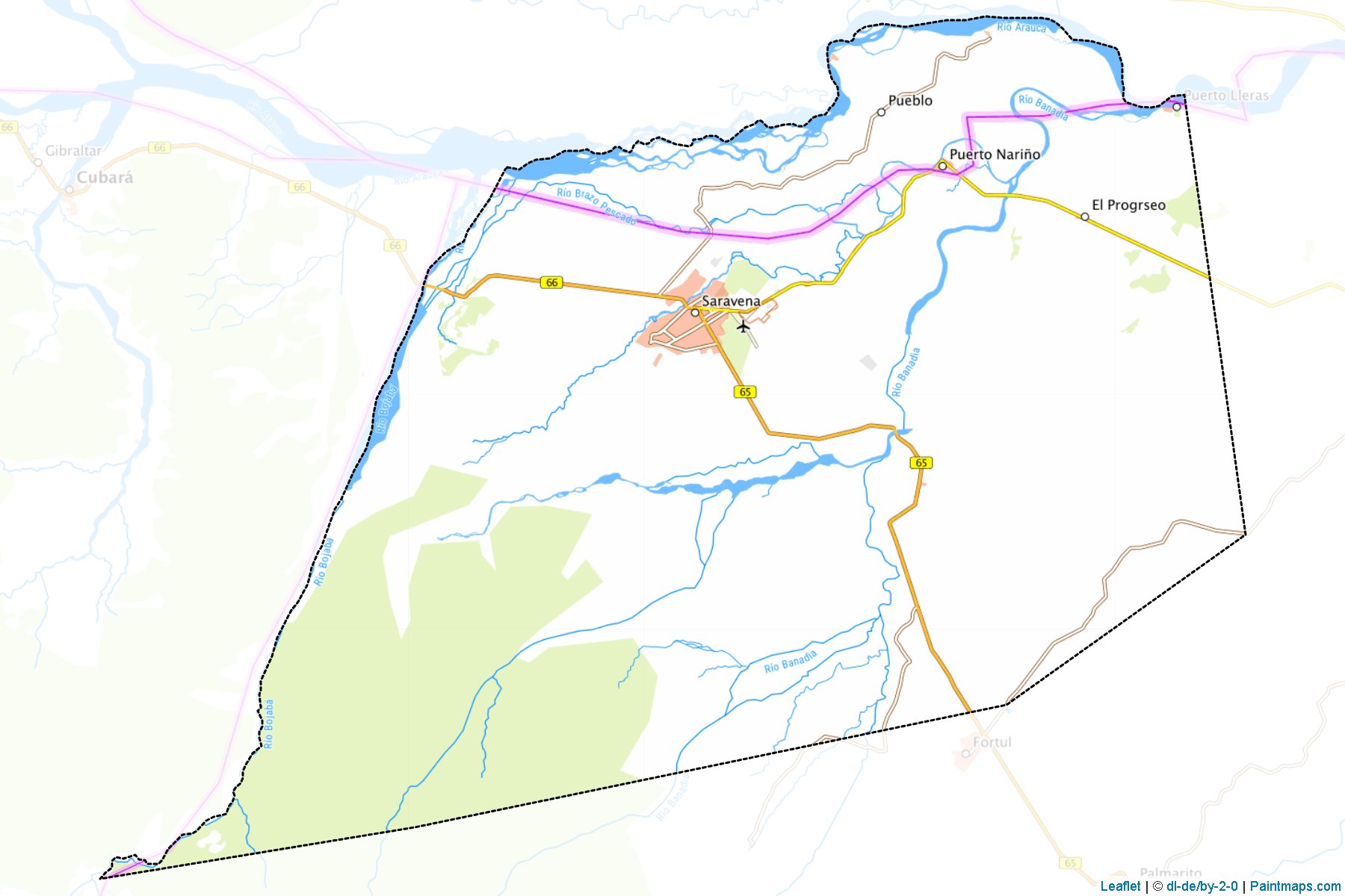 Saravena (Arauca) Map Cropping Samples-1