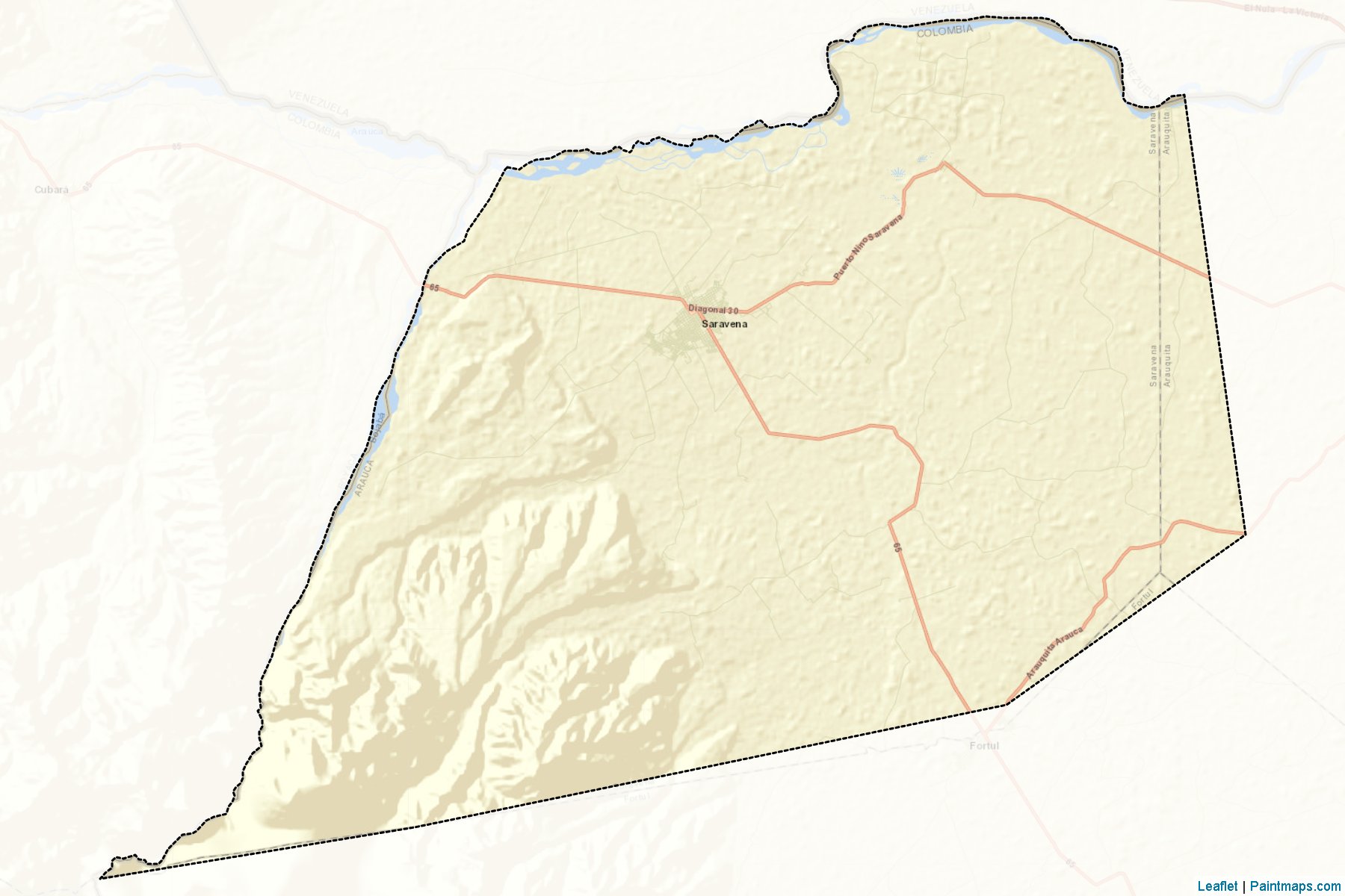 Saravena (Arauca) Map Cropping Samples-2