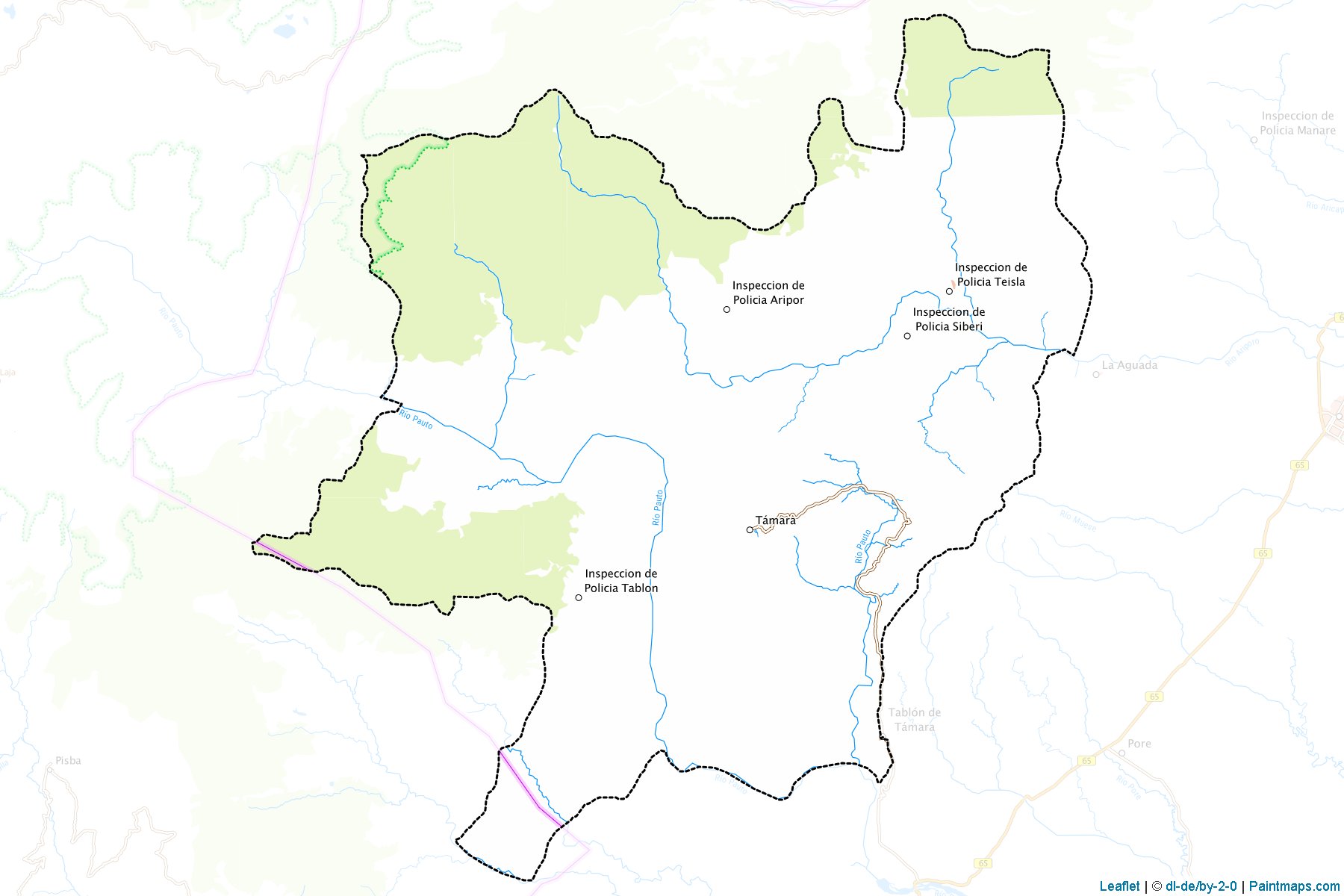 Muestras de recorte de mapas Támara (Casanare)-1