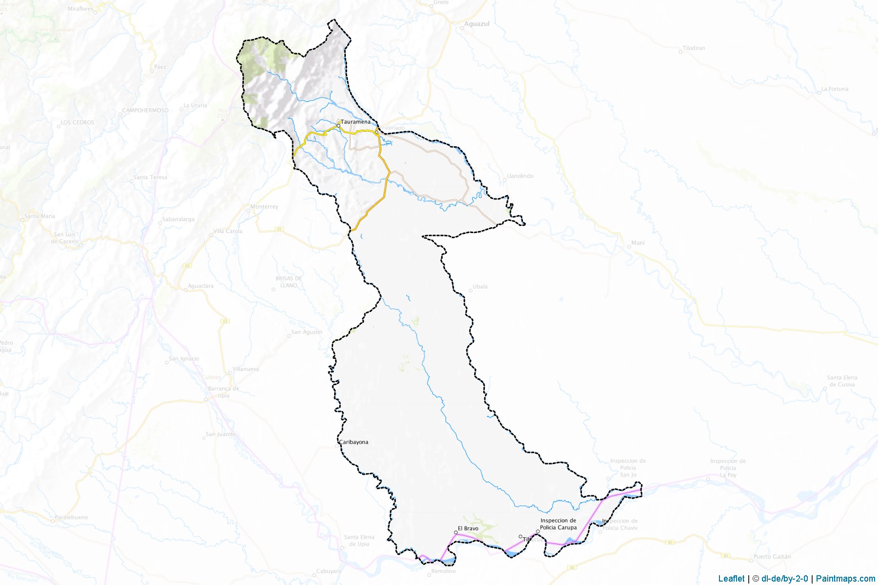 Muestras de recorte de mapas Tauramena (Casanare)-1