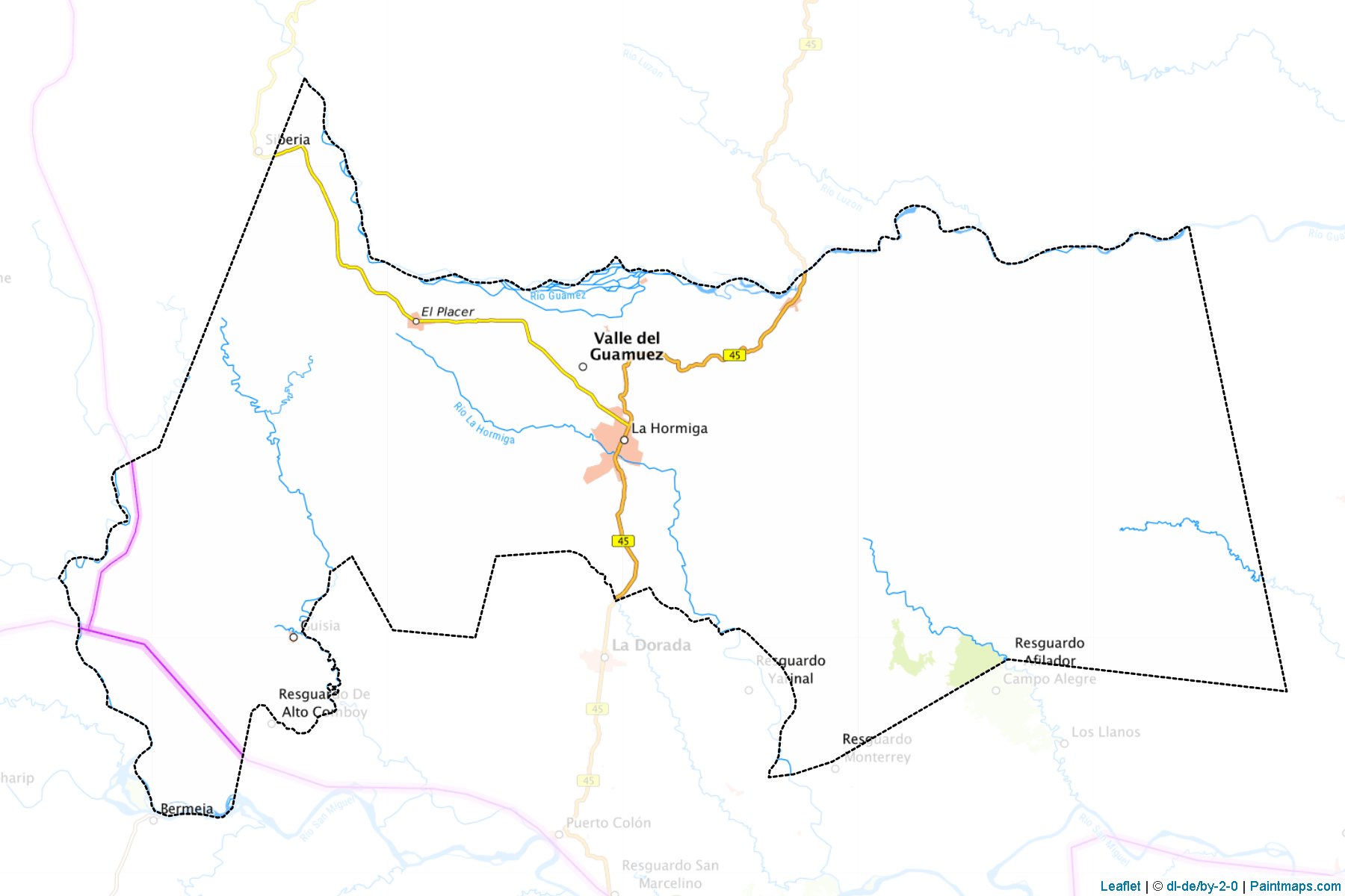 Valle Del Guamuez (Putumayo) Map Cropping Samples-1