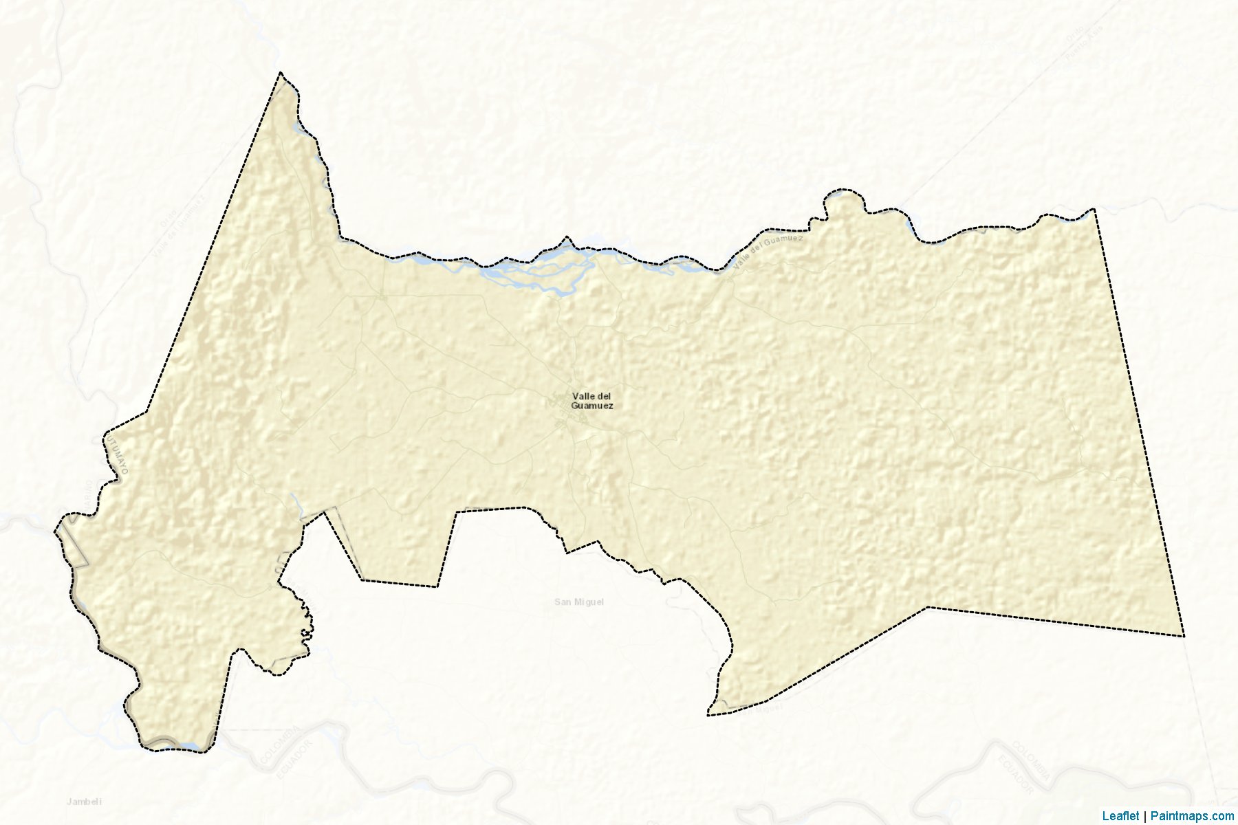 Valle Del Guamuez (Putumayo) Map Cropping Samples-2