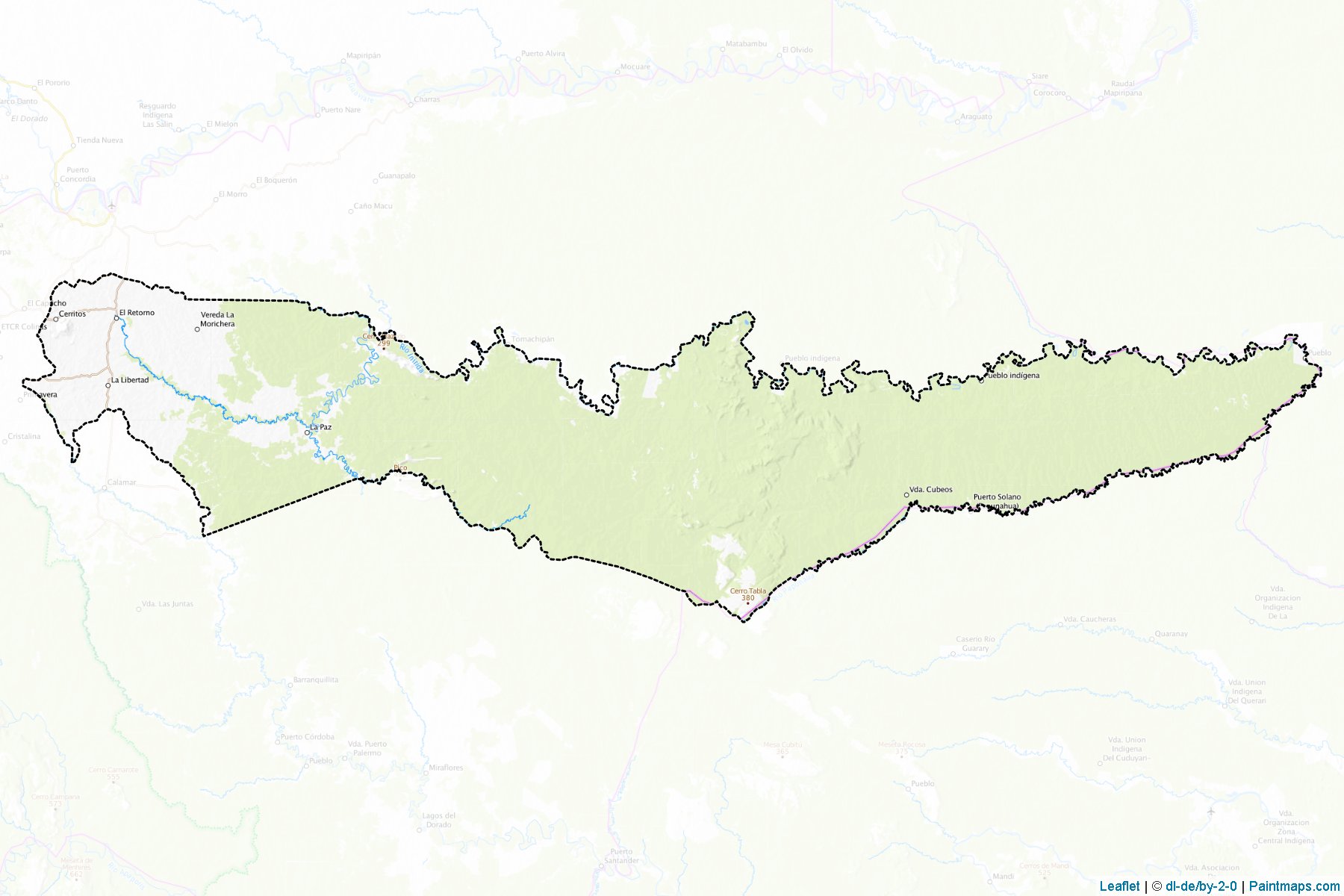 El Retorno (Guaviare) Map Cropping Samples-1