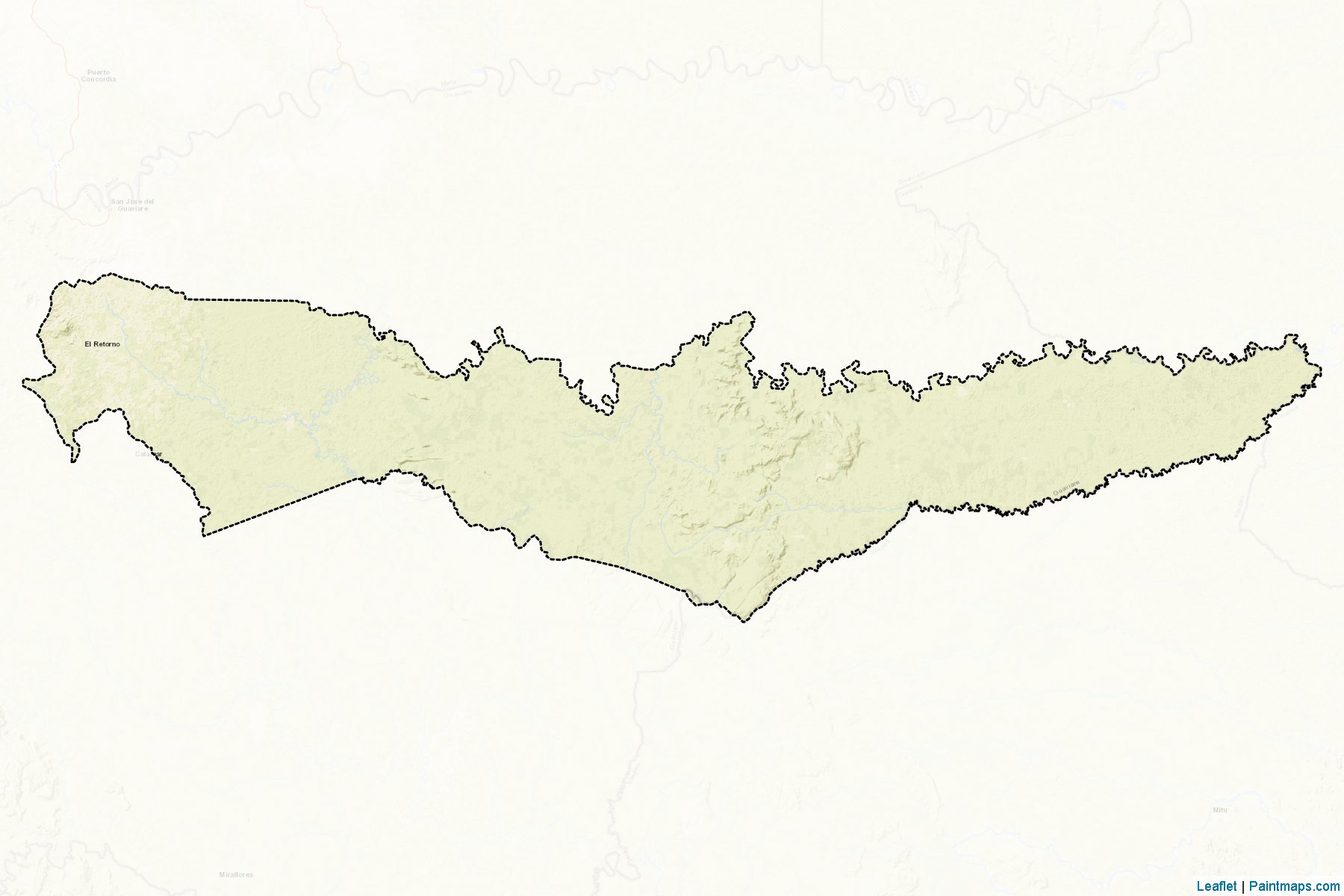 El Retorno (Guaviare) Map Cropping Samples-2