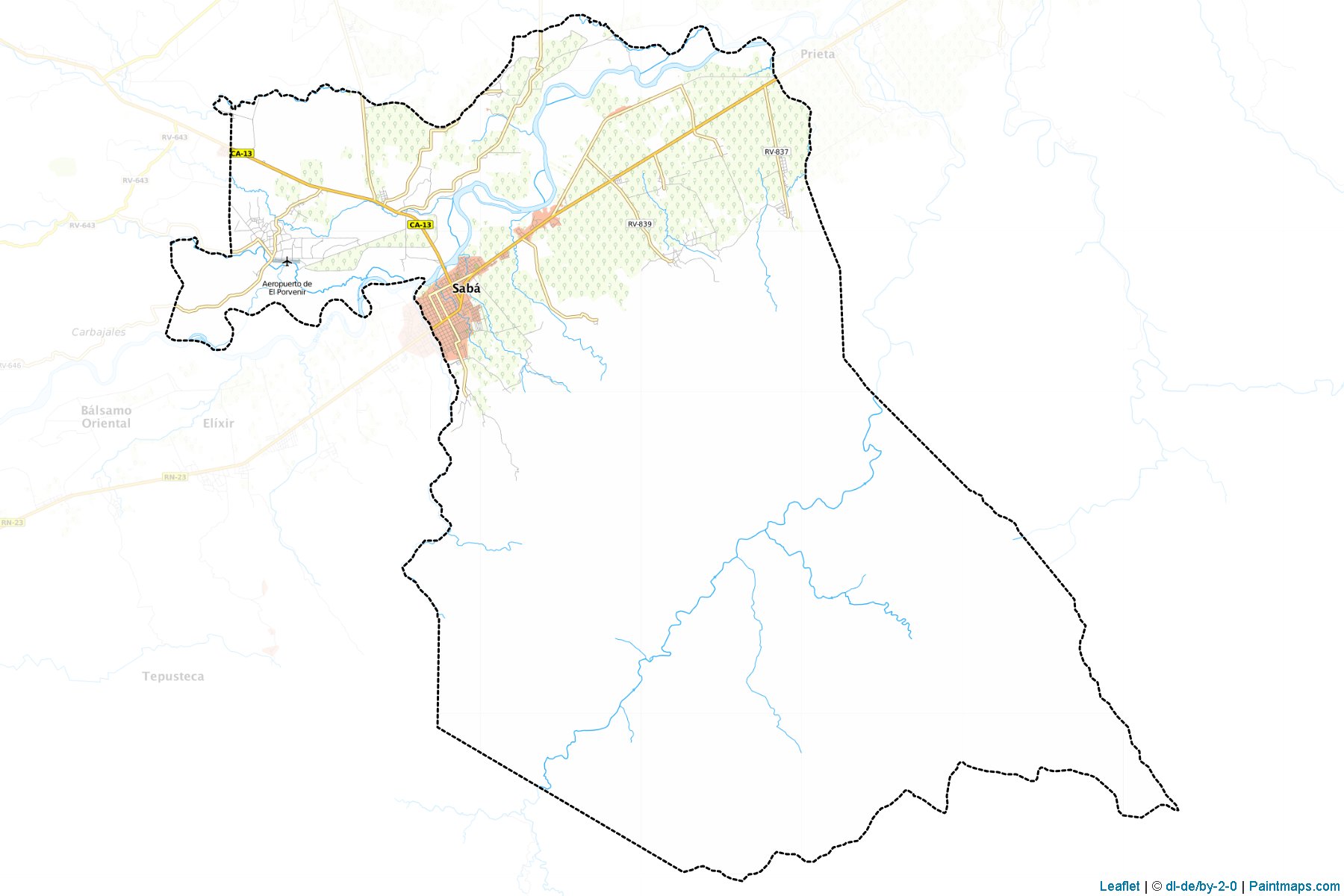 Muestras de recorte de mapas Saba (Colón)-1