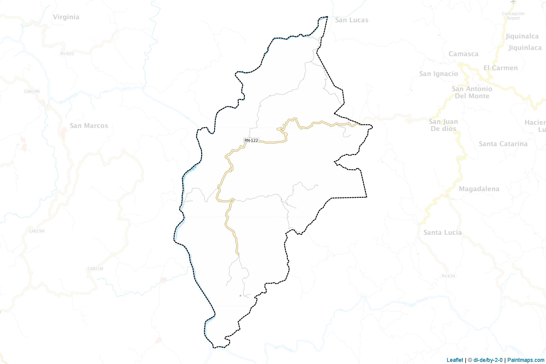 Muestras de recorte de mapas San Antonio (Intibucá)-1