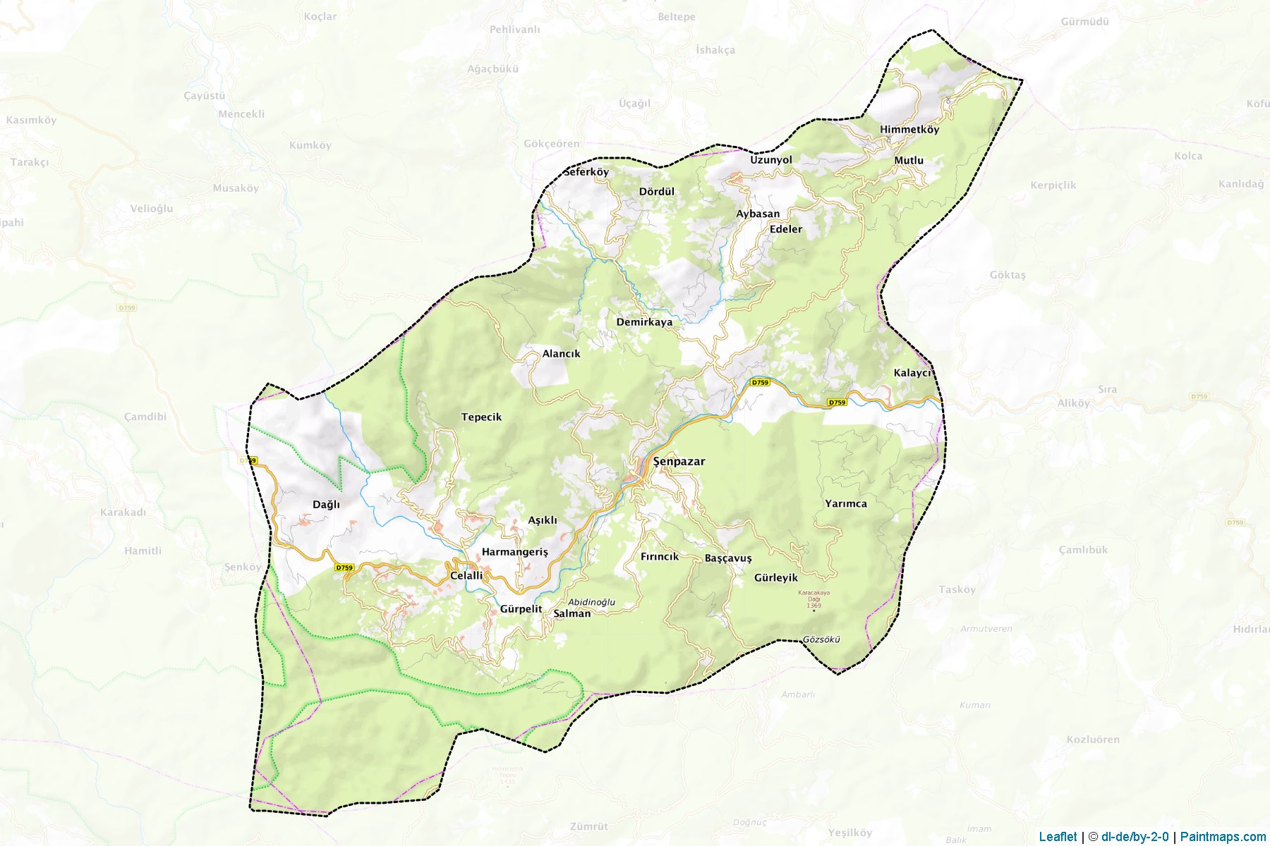 Şenpazar (Kastamonu) Haritası Örnekleri-1