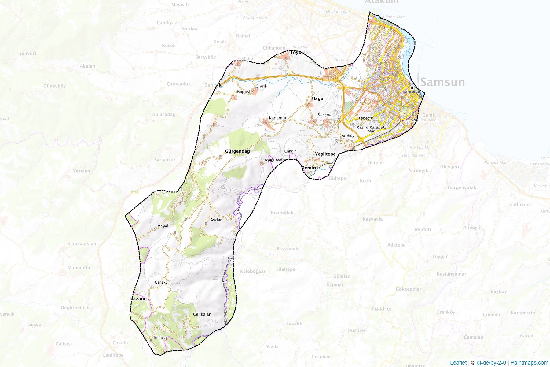 İlkadım (Samsun) Map Cropping Samples-1