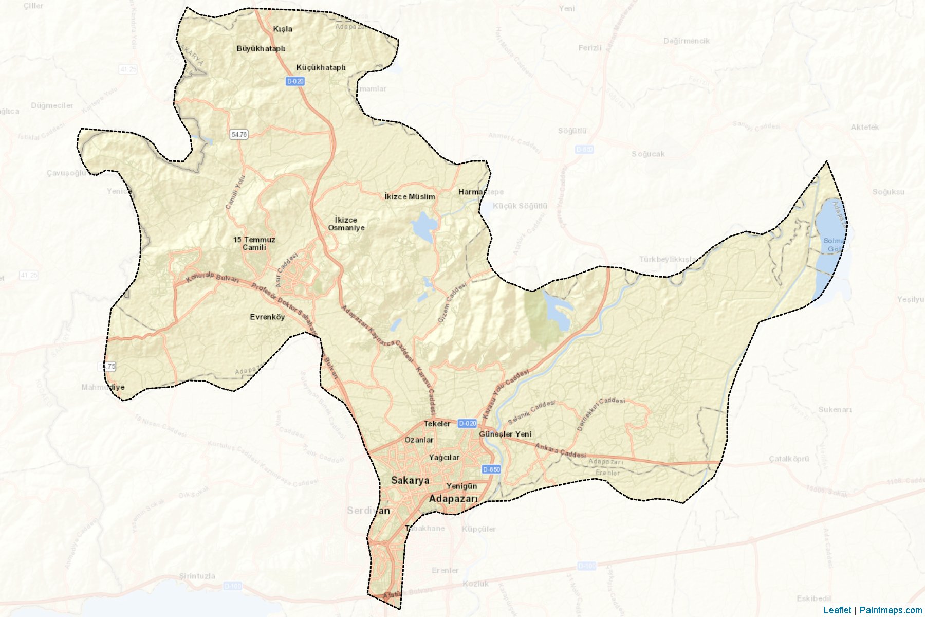 Adapazarı (Sakarya) Haritası Örnekleri-2