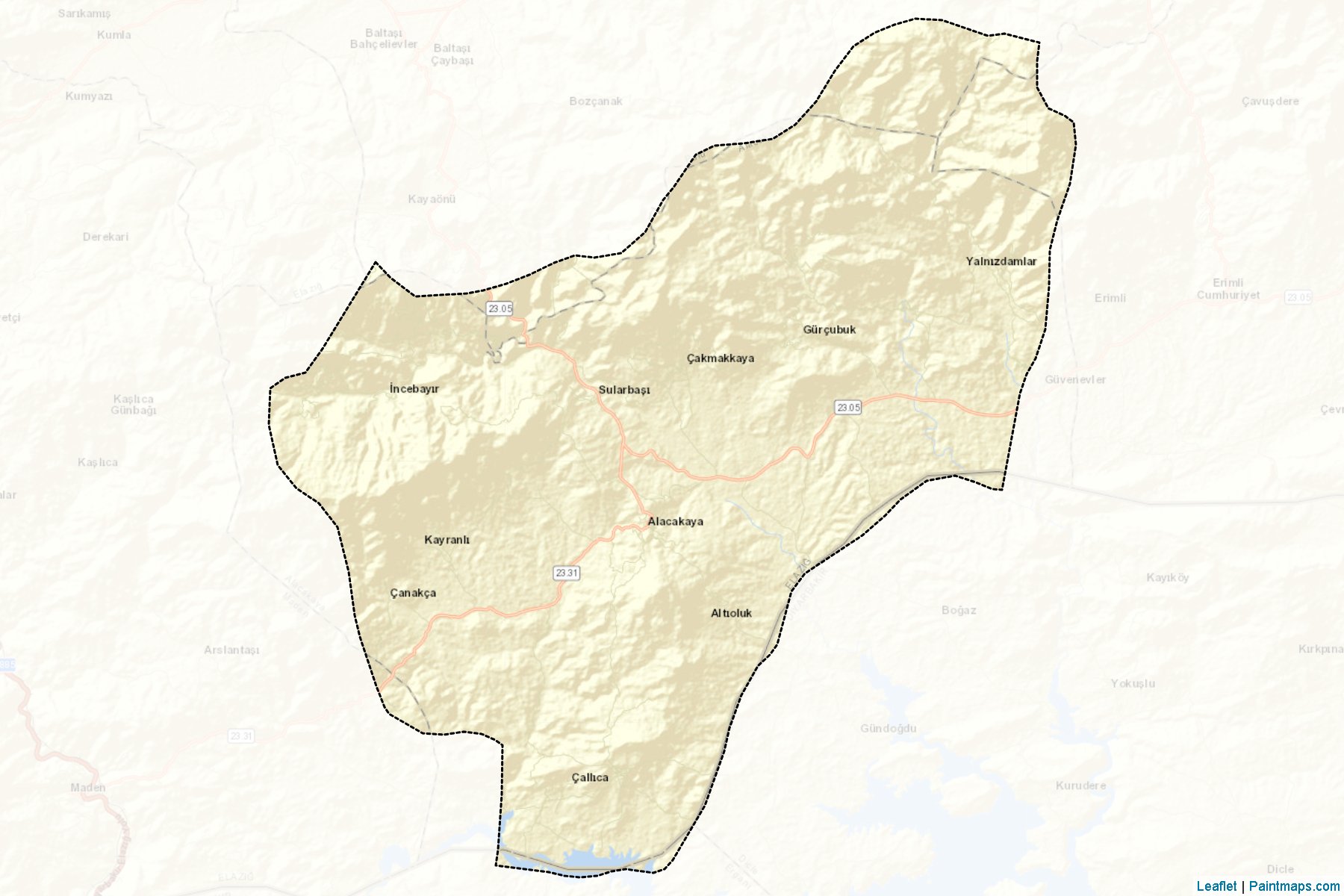 Alacakaya (Elazig) Map Cropping Samples-2