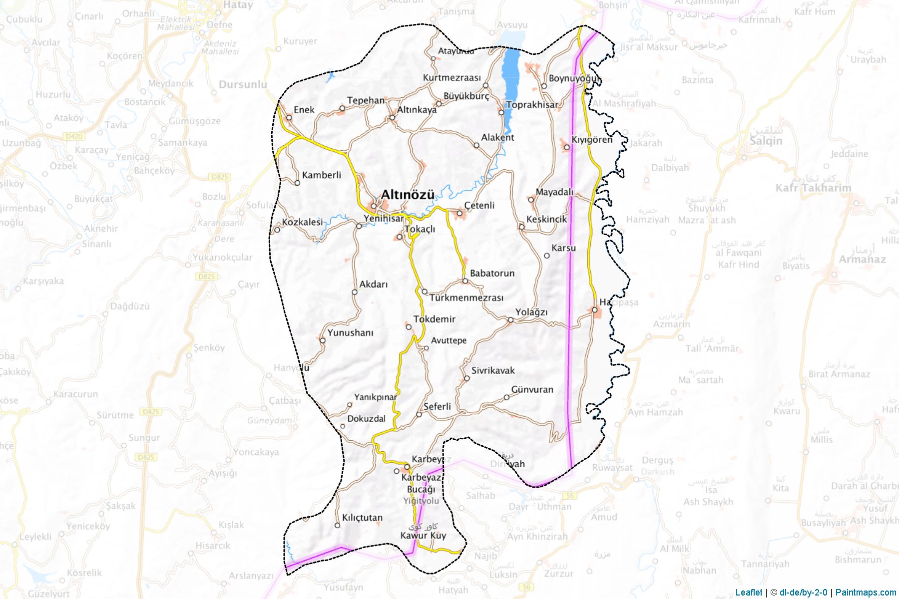 Muestras de recorte de mapas Altınözü (Hatay)-1