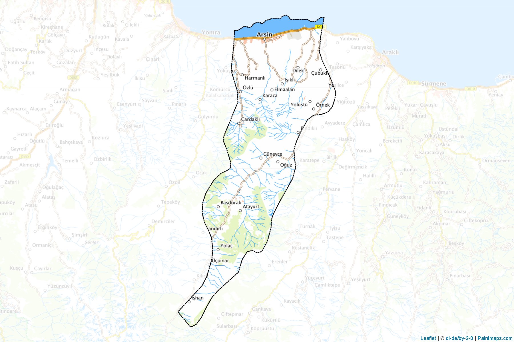 Arsin (Trabzon) Map Cropping Samples-1