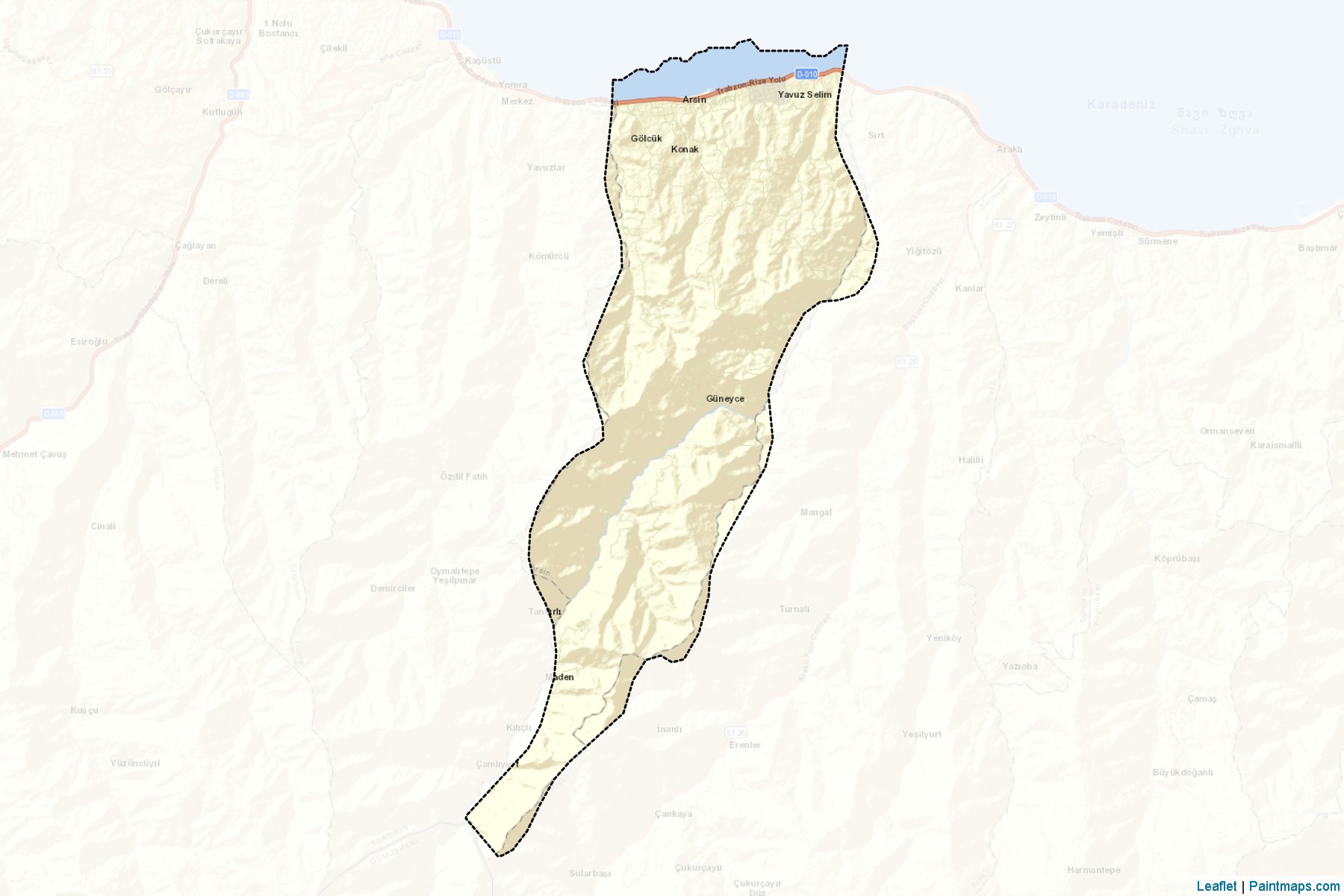 Arsin (Trabzon) Map Cropping Samples-2