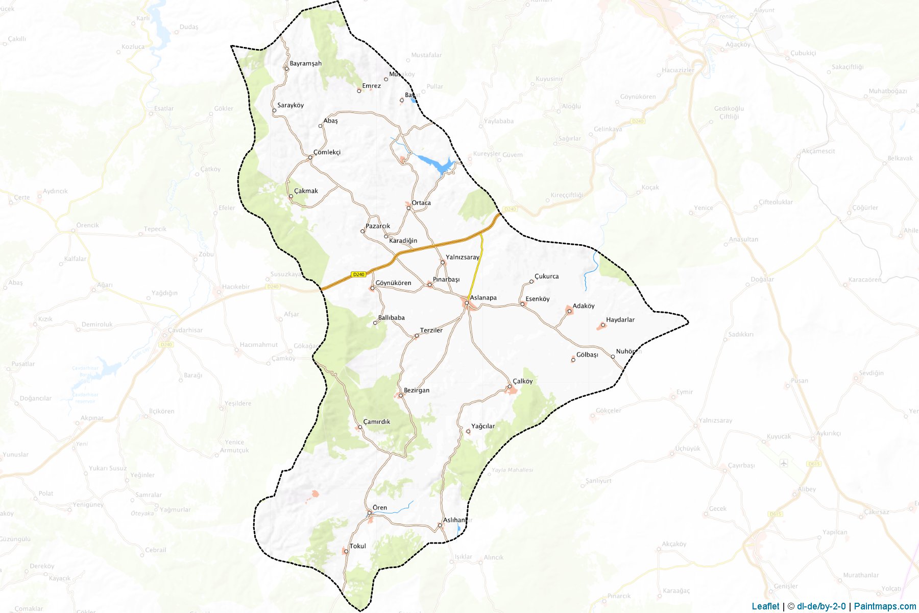 Muestras de recorte de mapas Aslanapa (Kutahya)-1