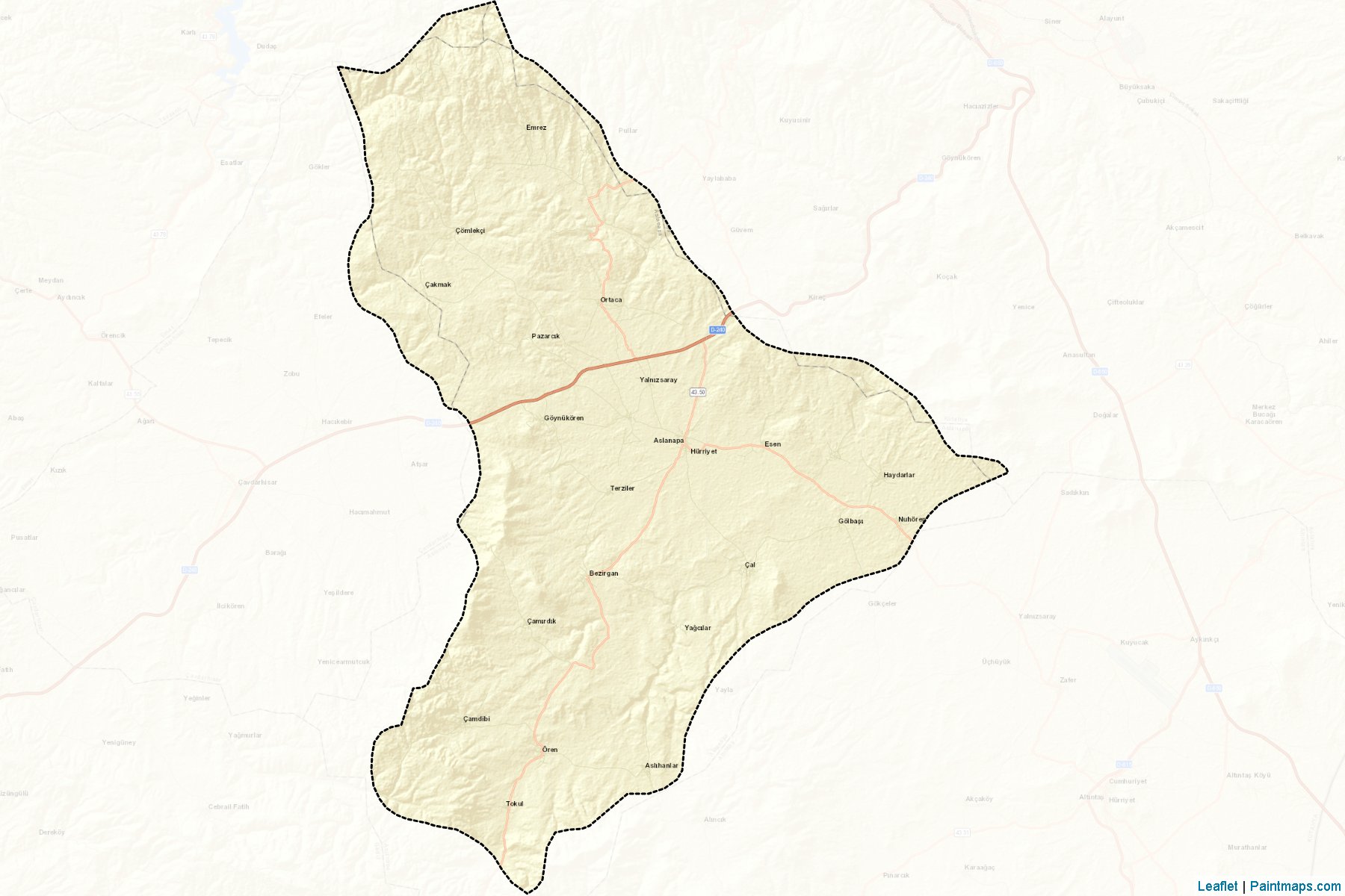 Muestras de recorte de mapas Aslanapa (Kutahya)-2