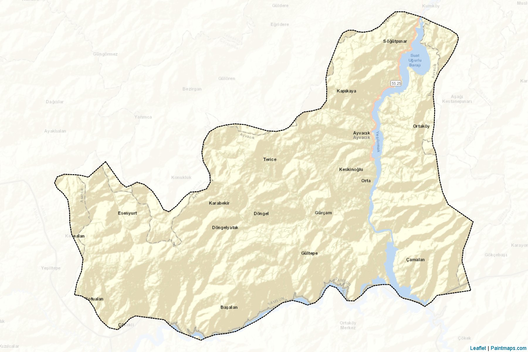 Ayvacik (Samsun) Map Cropping Samples-2