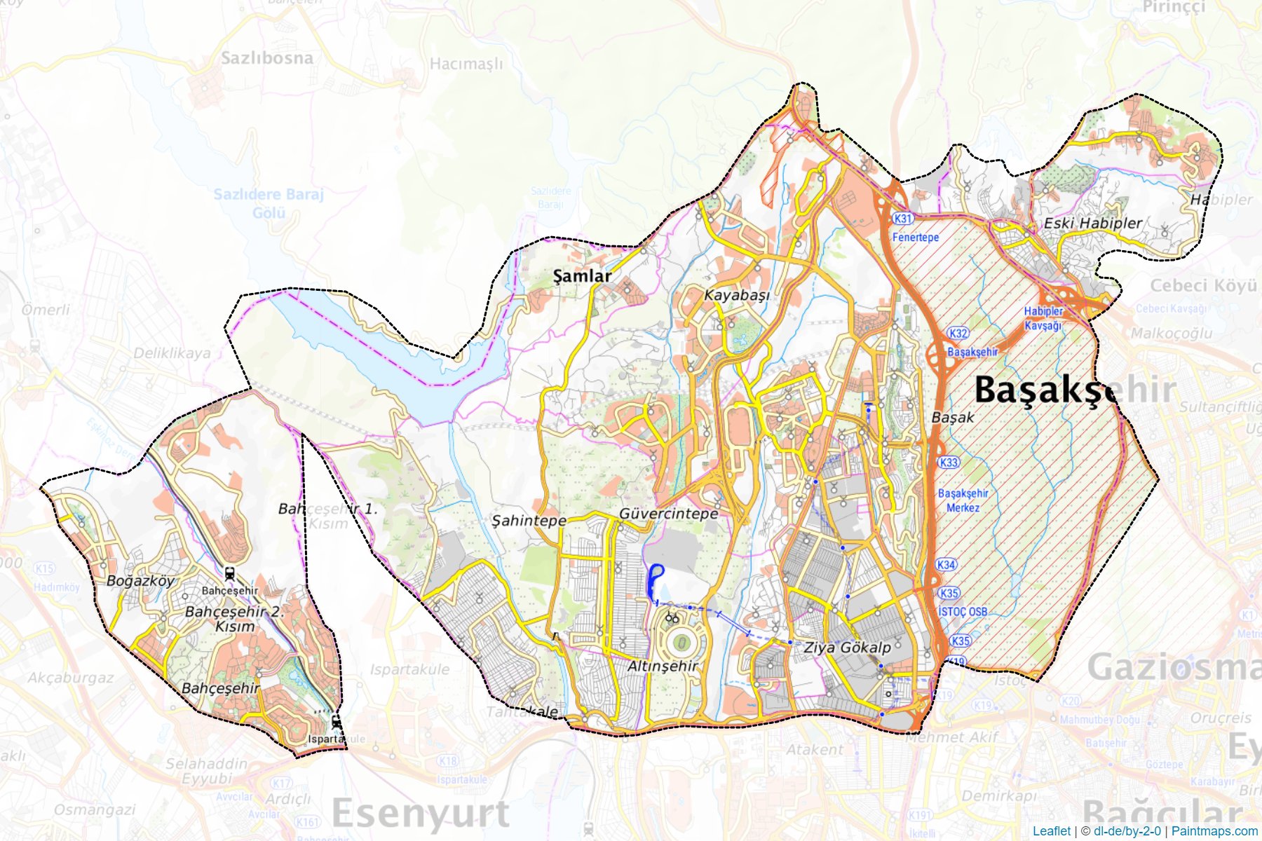 Başakşehir (Istanbul) Map Cropping Samples-1