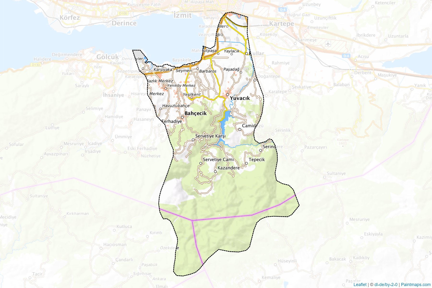 Başiskele (Kocaeli) Map Cropping Samples-1