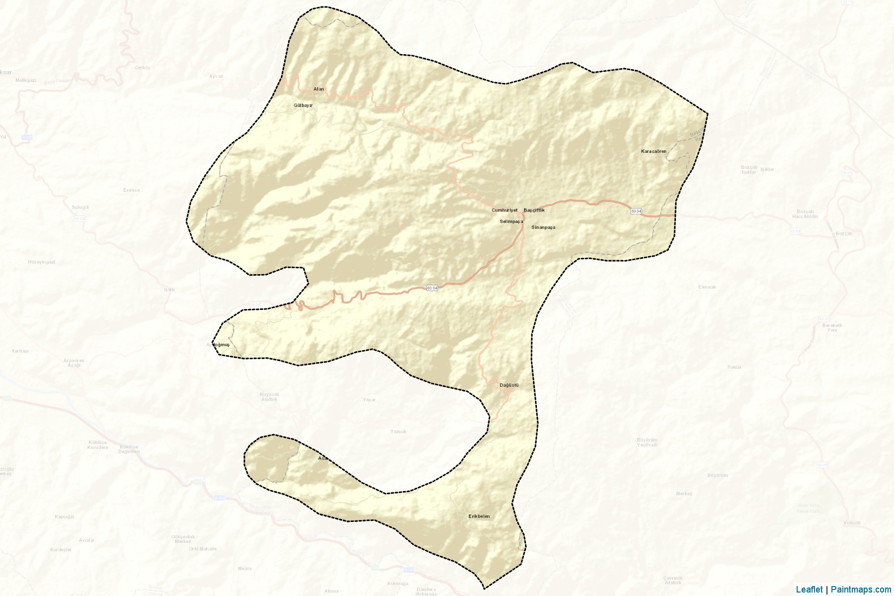 Muestras de recorte de mapas Başçiftlik (Tokat)-2