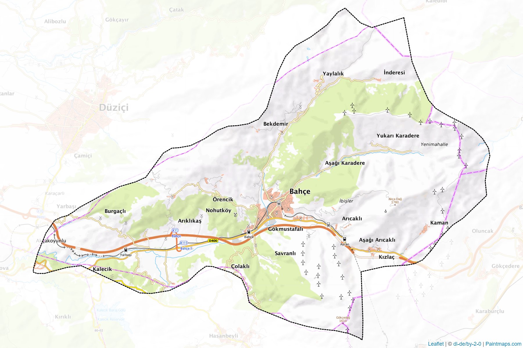 Bahçe (Osmaniye) Map Cropping Samples-1