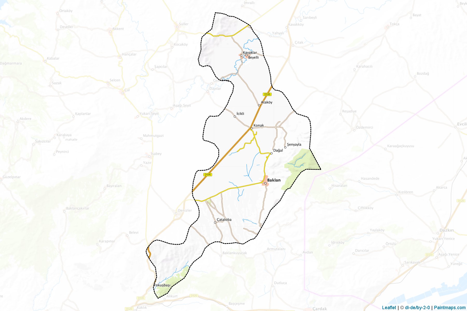 Baklan (Denizli) Map Cropping Samples-1