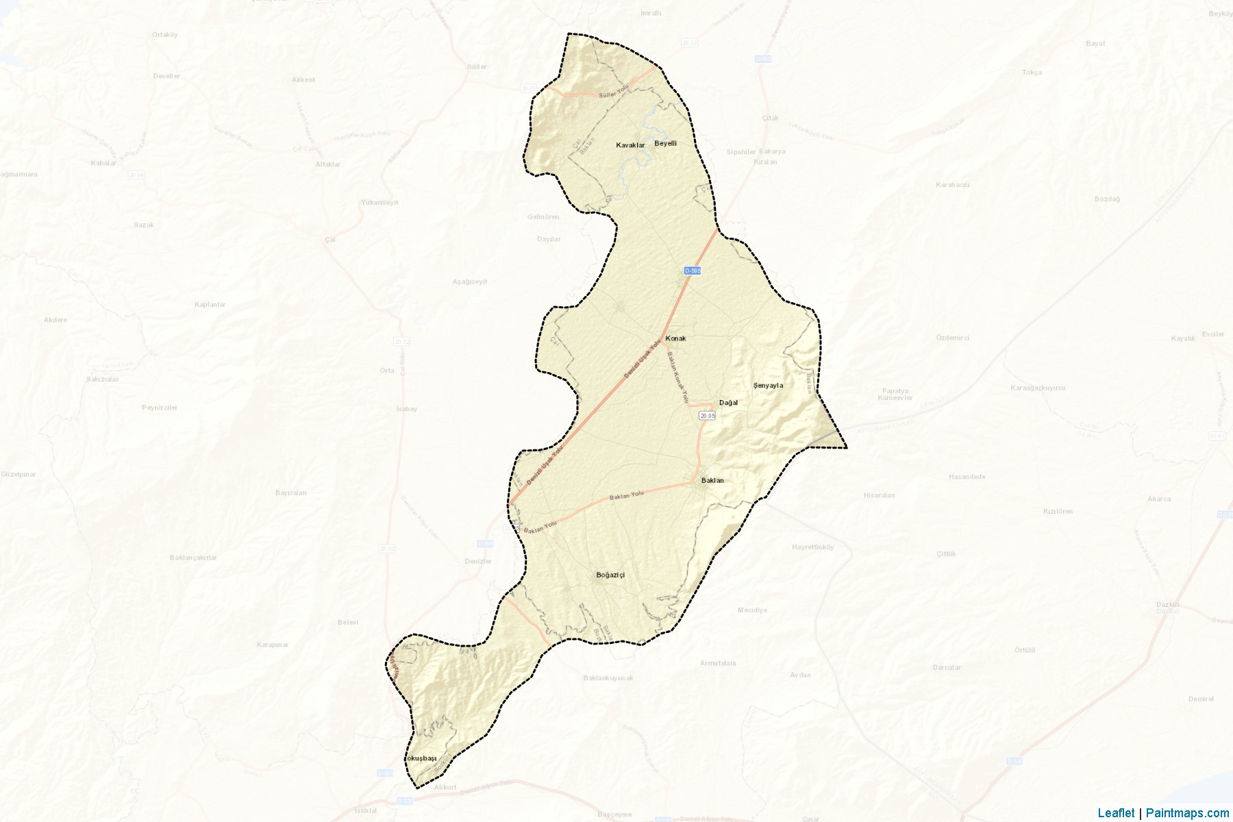 Baklan (Denizli) Map Cropping Samples-2