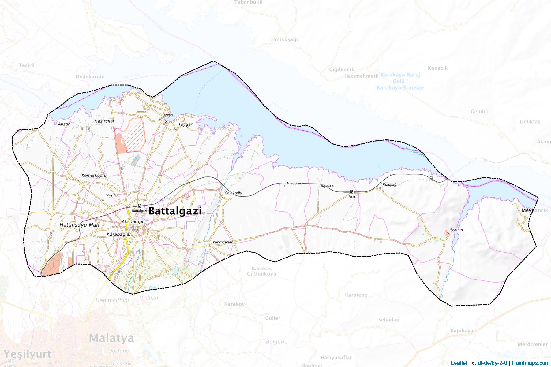 Muestras de recorte de mapas Battalgazi (Malatya)-1