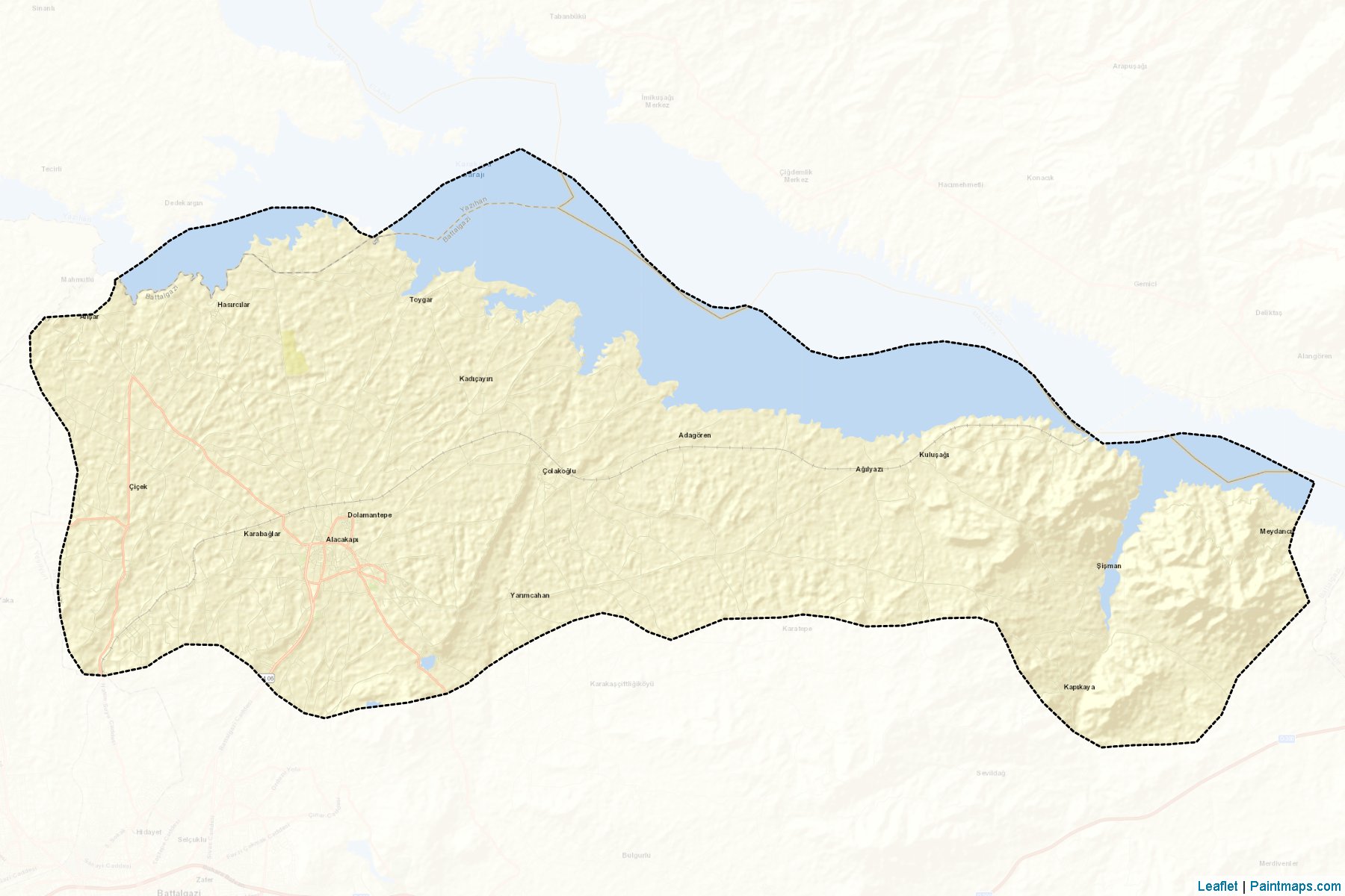 Muestras de recorte de mapas Battalgazi (Malatya)-2