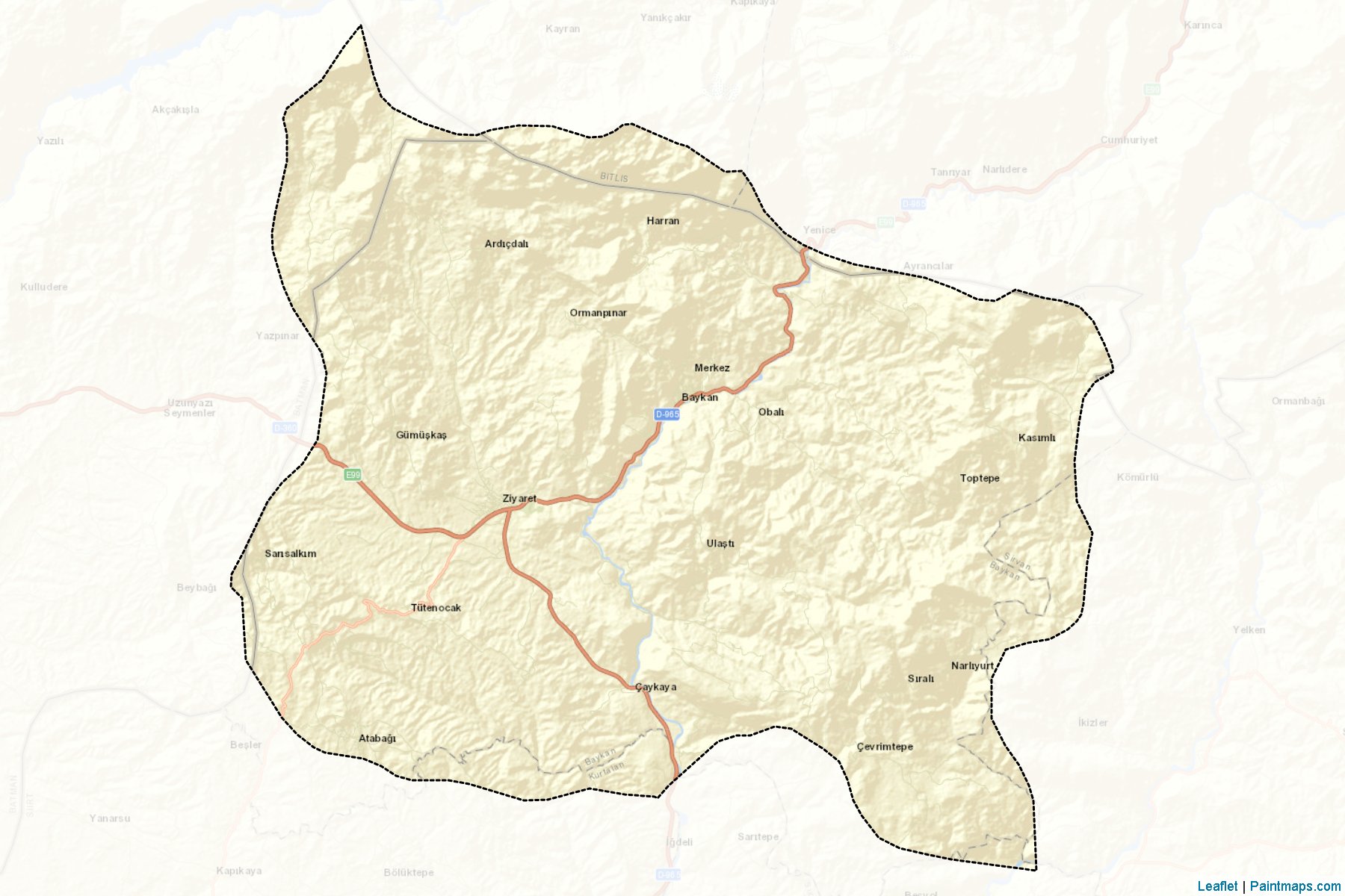 Baykan (Siirt) Map Cropping Samples-2