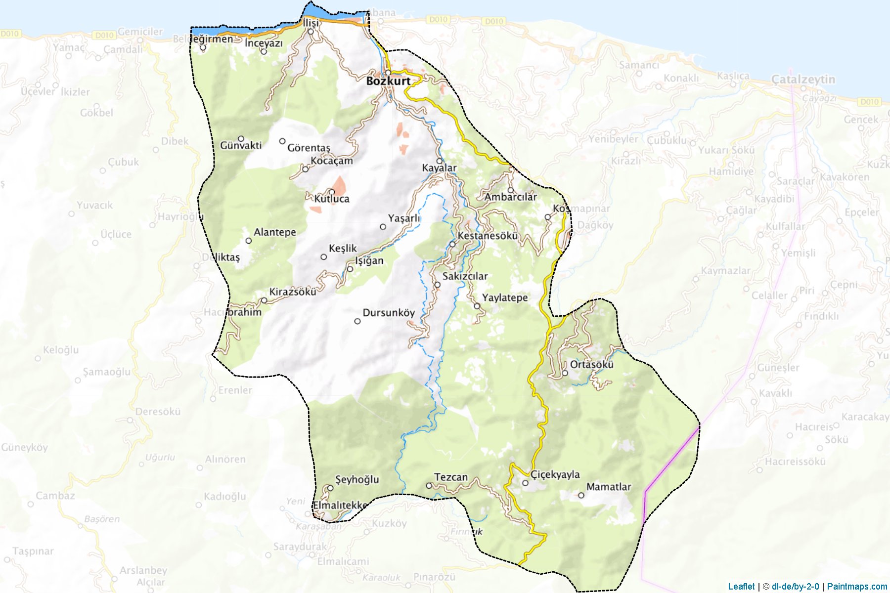 Bozkurt (Kastamonu) Haritası Örnekleri-1