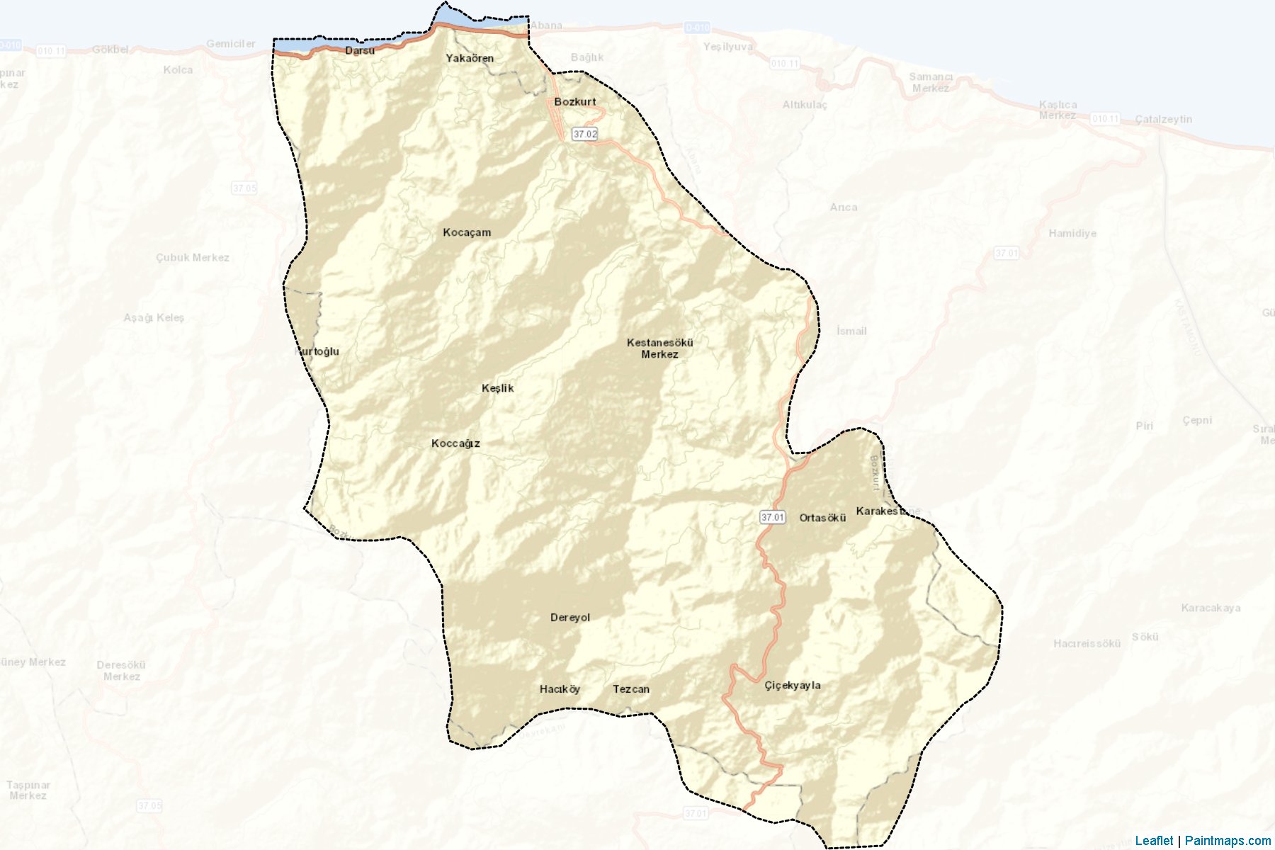 Bozkurt (Kastamonu) Haritası Örnekleri-2