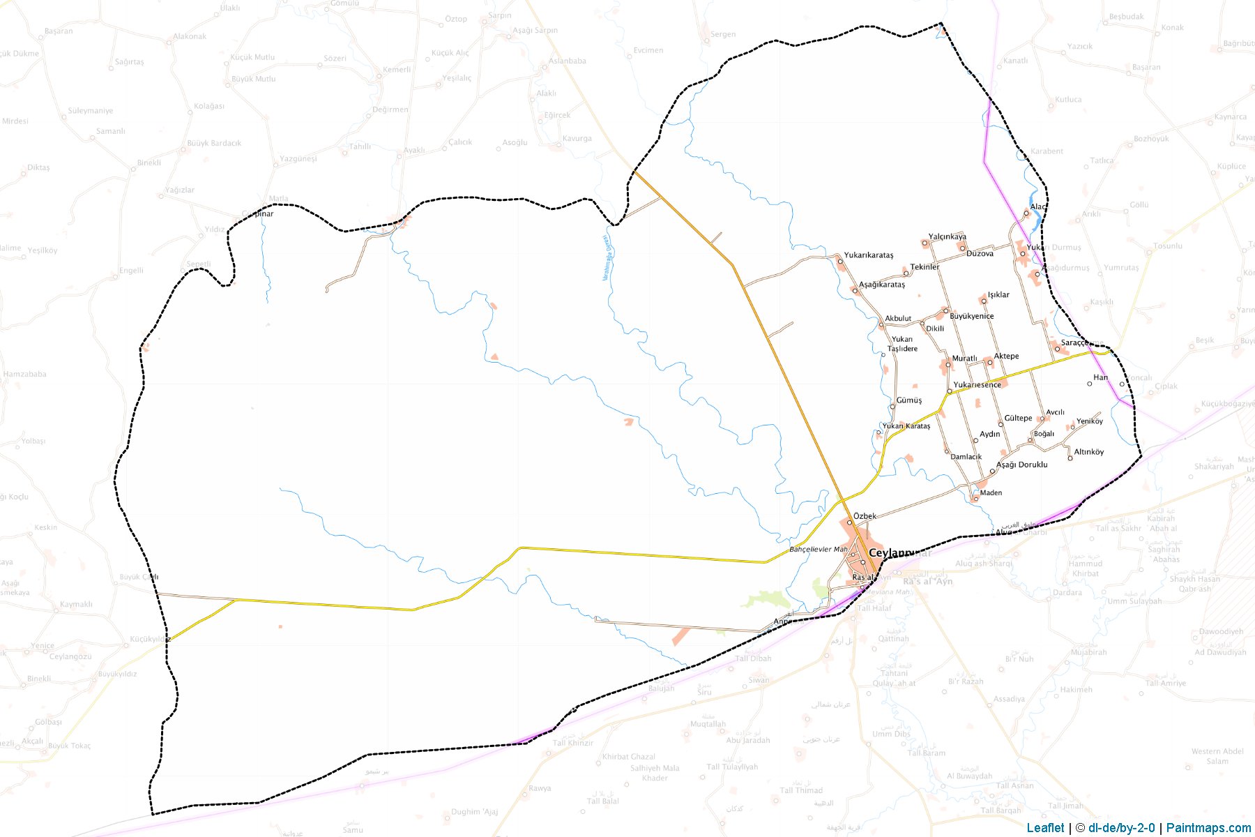 Ceylanpınar (Şanlıurfa) Haritası Örnekleri-1